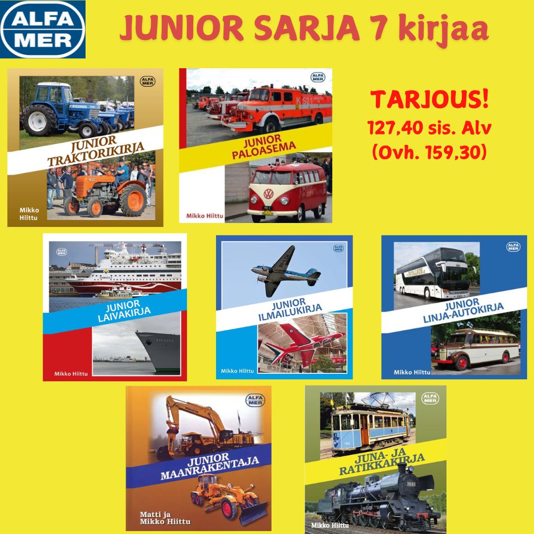 Junior sarja 7 kuvakirjaa