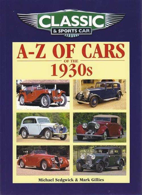 AZ of Cars of the 1930's