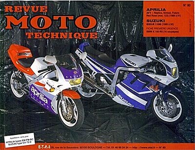 Aprilia AF1 125 1989-1991/Suzuki GSX-R1100 1989-1994