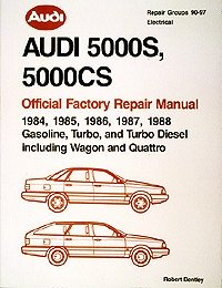 Audi 5000 1984-88 myös turbo, turbodiesel ja quattro WSM