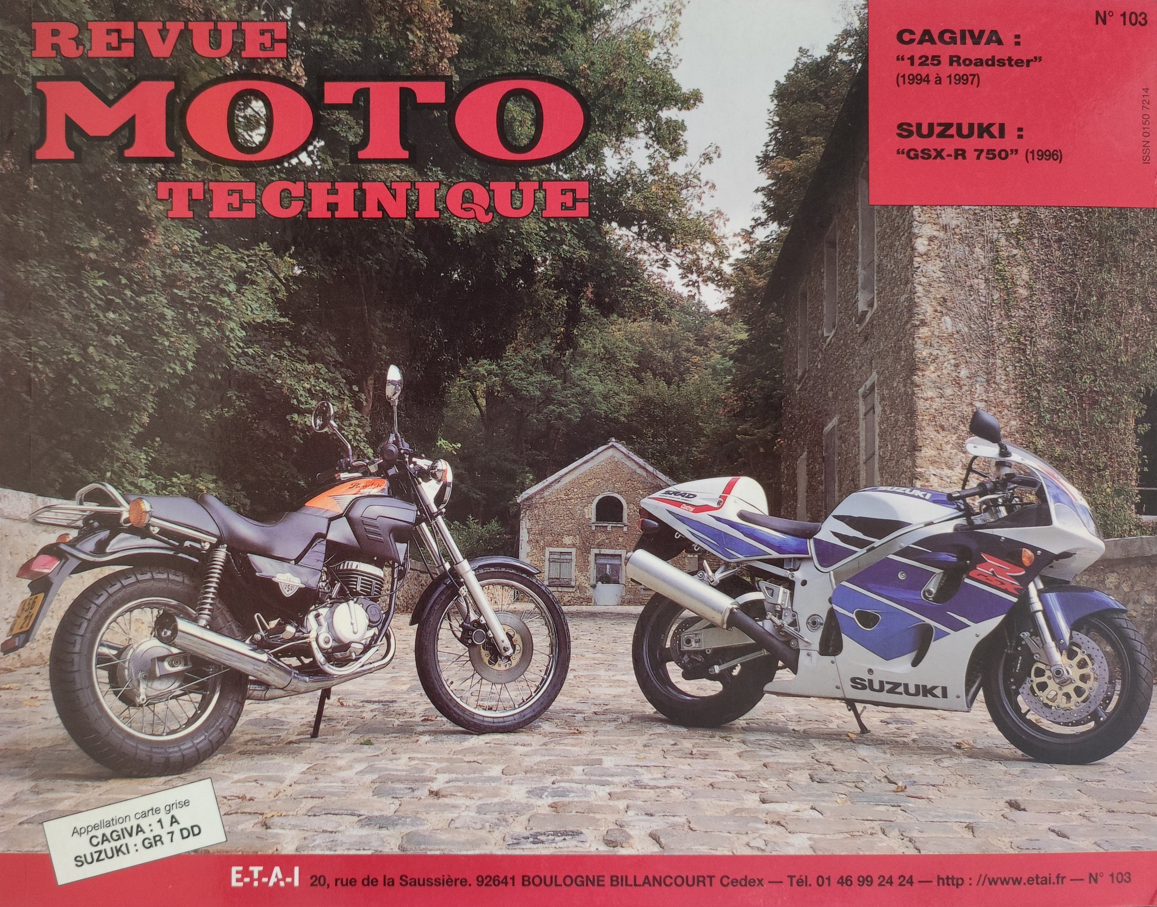 Cagiva 125 Roadster 1994-1997 / Suzuki GSX-R750 (T) 1996