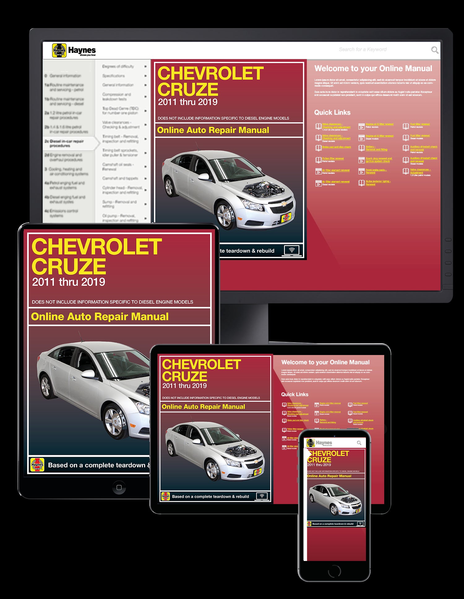 Chevrolet Cruze (11-19) Haynes Online Manual