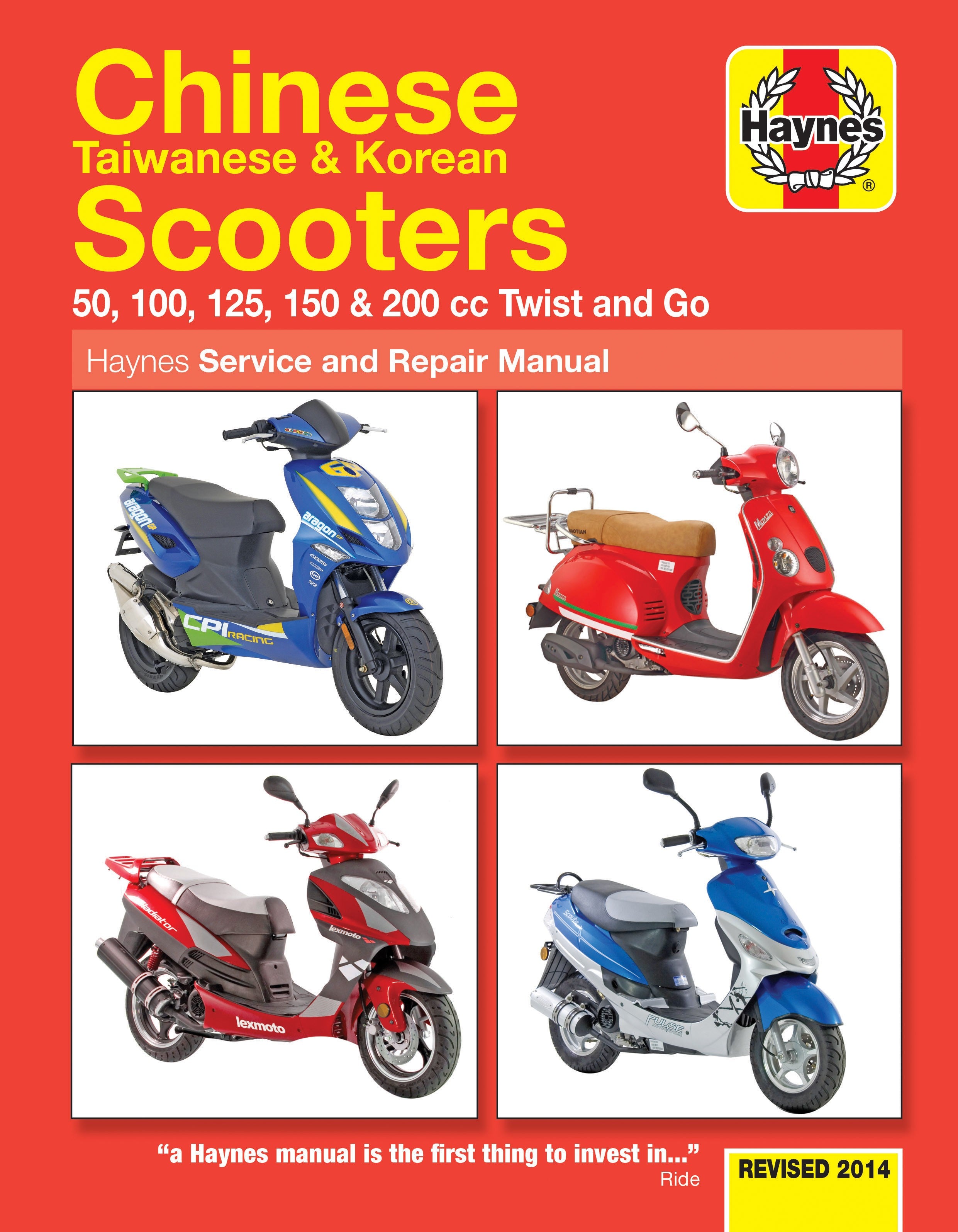 Chinese, Taiwanese &amp; Korean Scooters 50-200cc Twist and Go