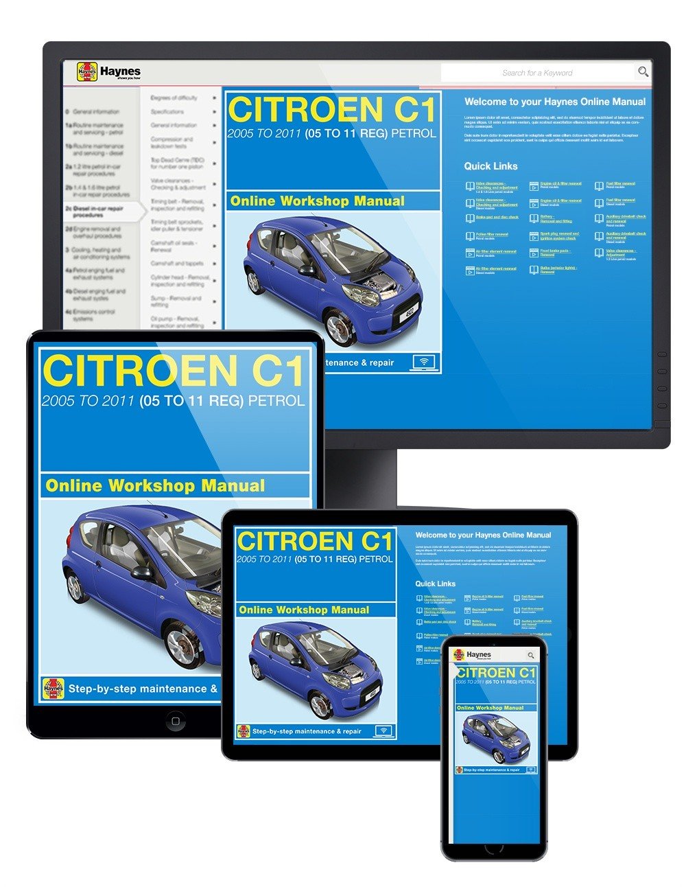 Citroen C1 Petrol (2005-2011) Haynes Online Manual