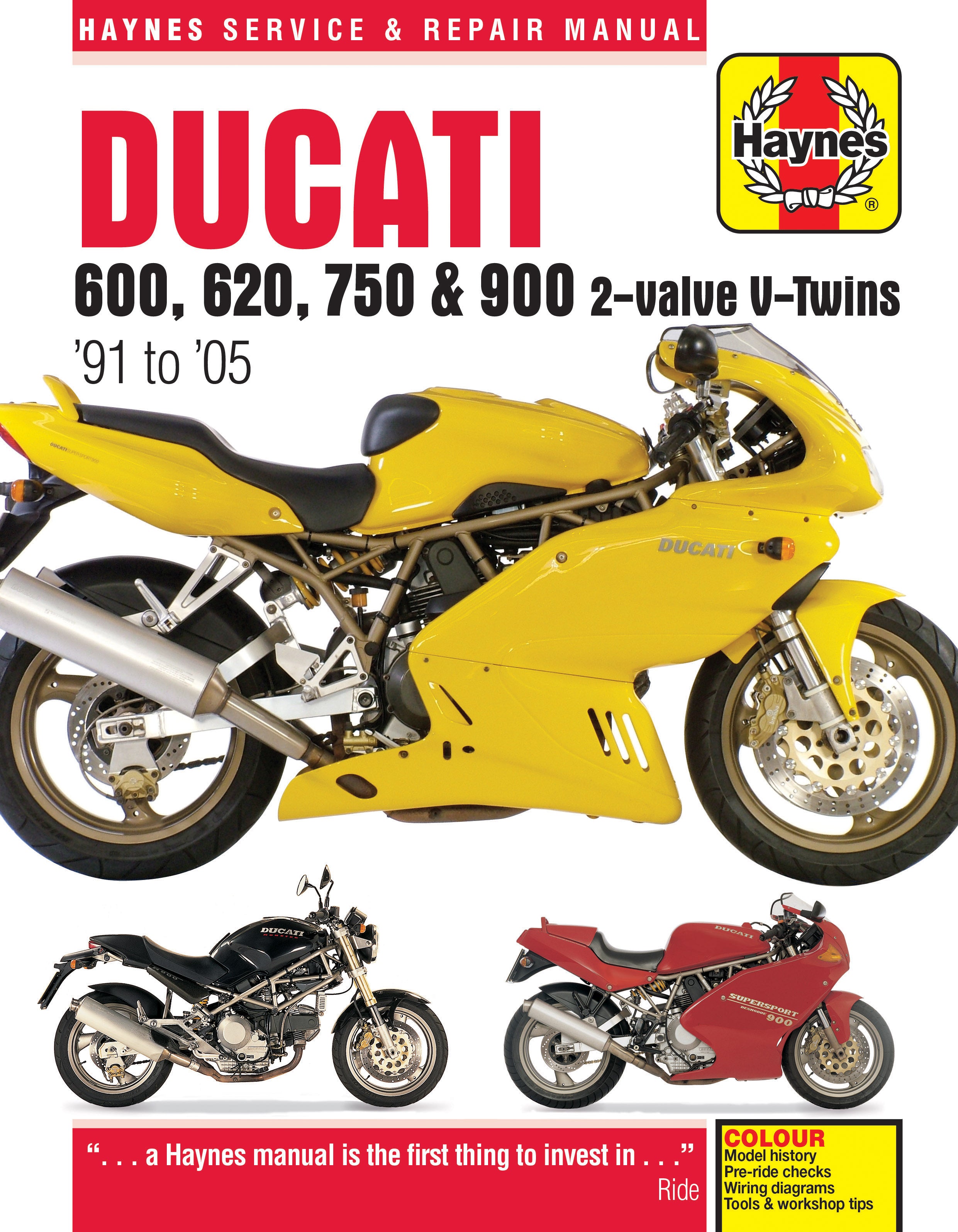 Ducati 600/750/900 2-valve V-Twins 1991-2005