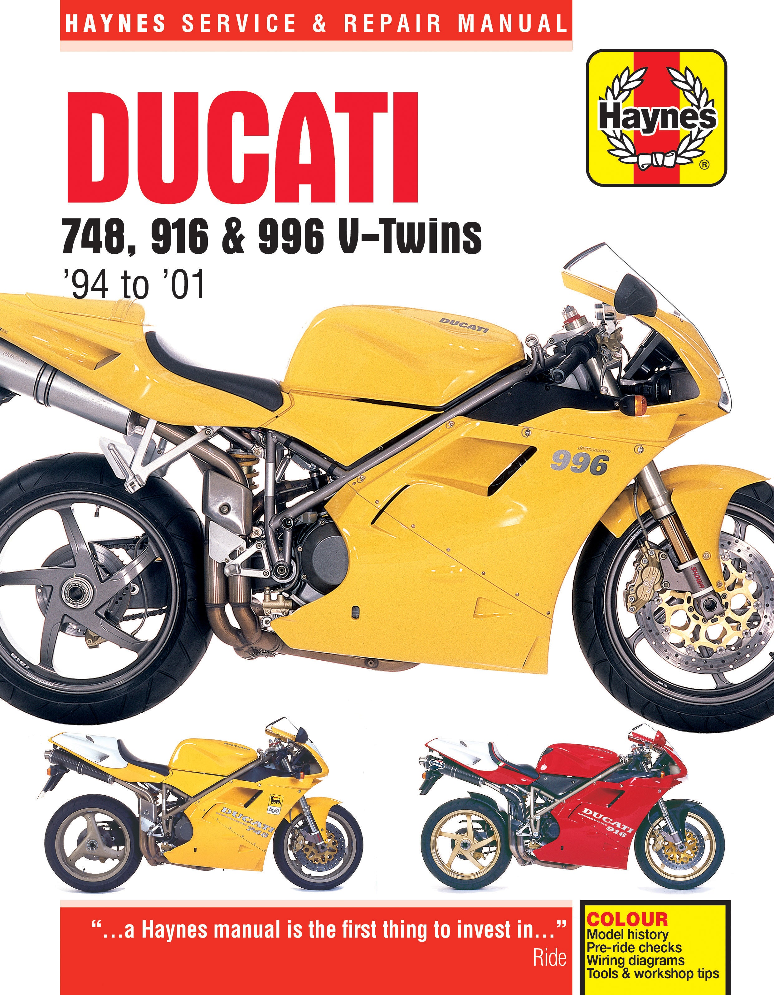 Ducati 748, 916 and 996 4-valve V-Twins (1994-2001)