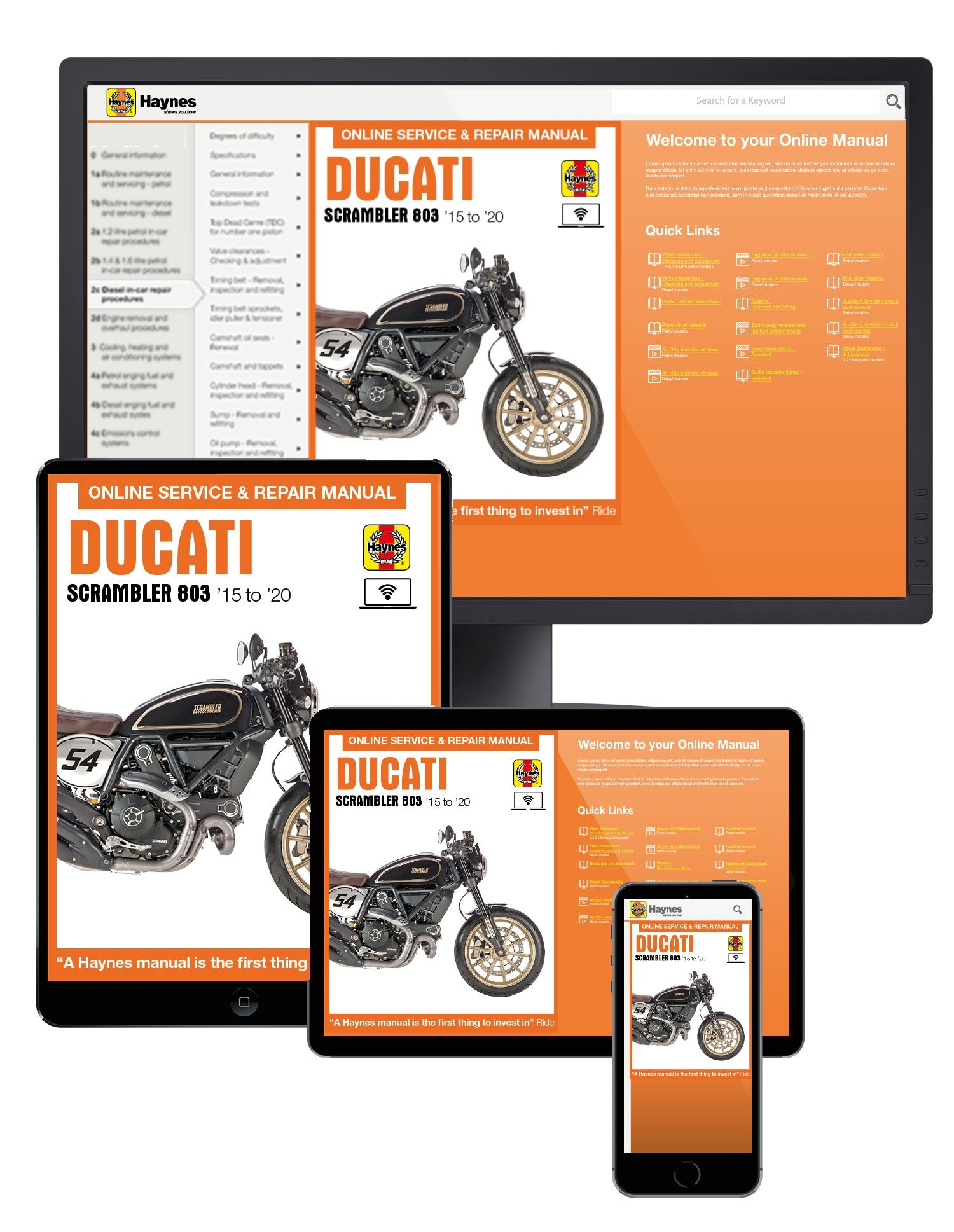 Ducati Scrambler 803 (15 - 20) Haynes Online Manual