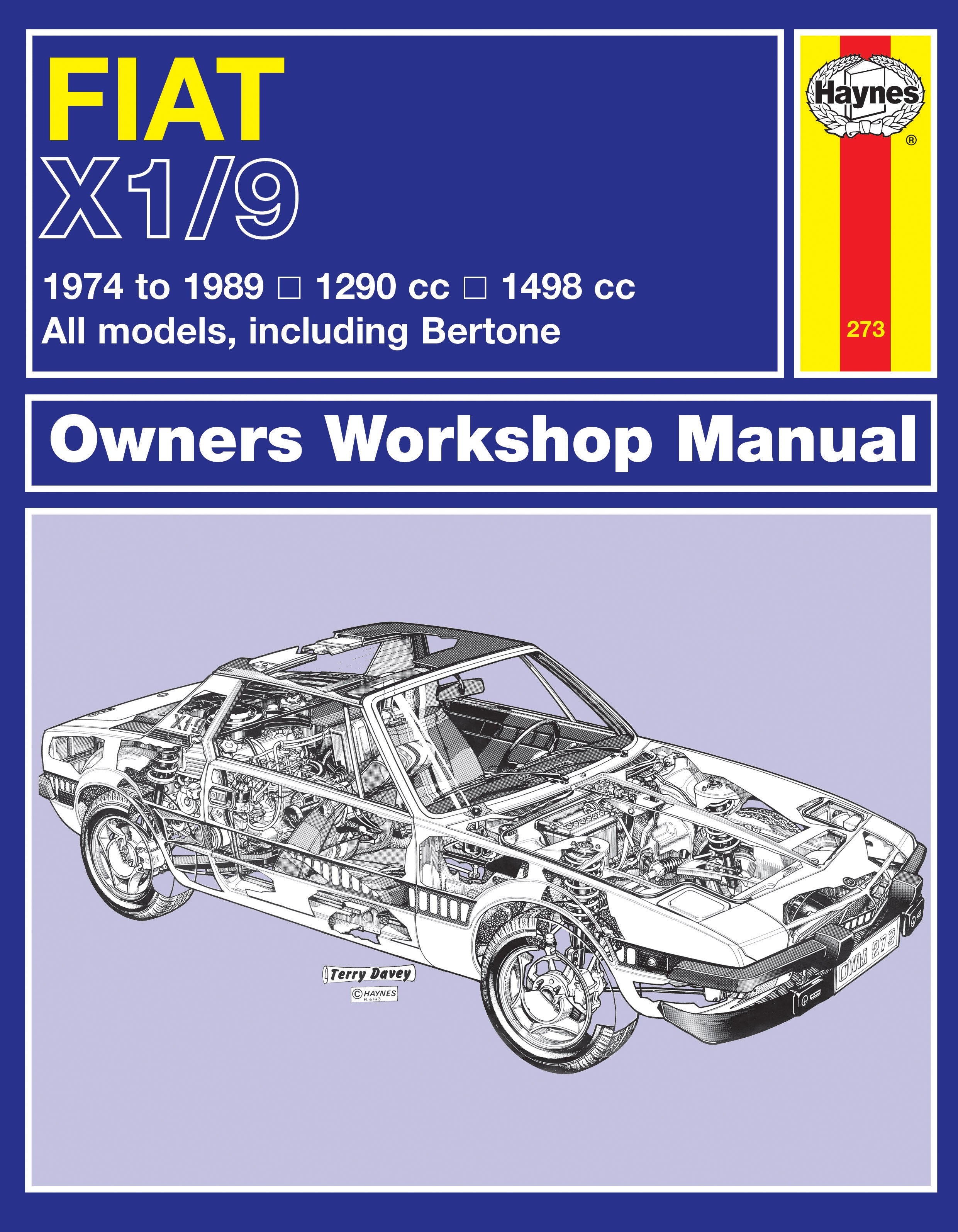 Fiat X1/9 1974 - 1989 Classic Reprint