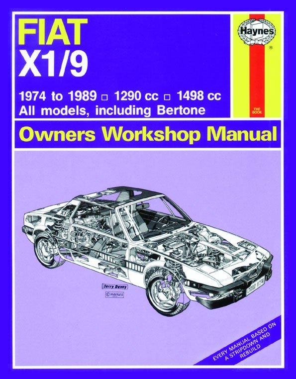 Fiat X1/9 (74 - 89) Haynes Repair Manual - Digital Edition