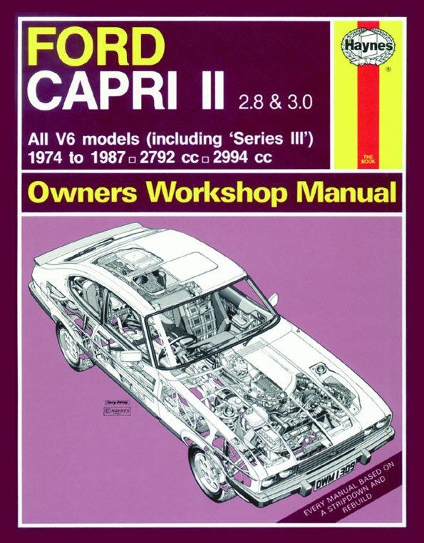 Ford Capri II (and III) 2.8 & 3.0 V6 (74 - 87) Haynes Repair Manual - Digital Edition