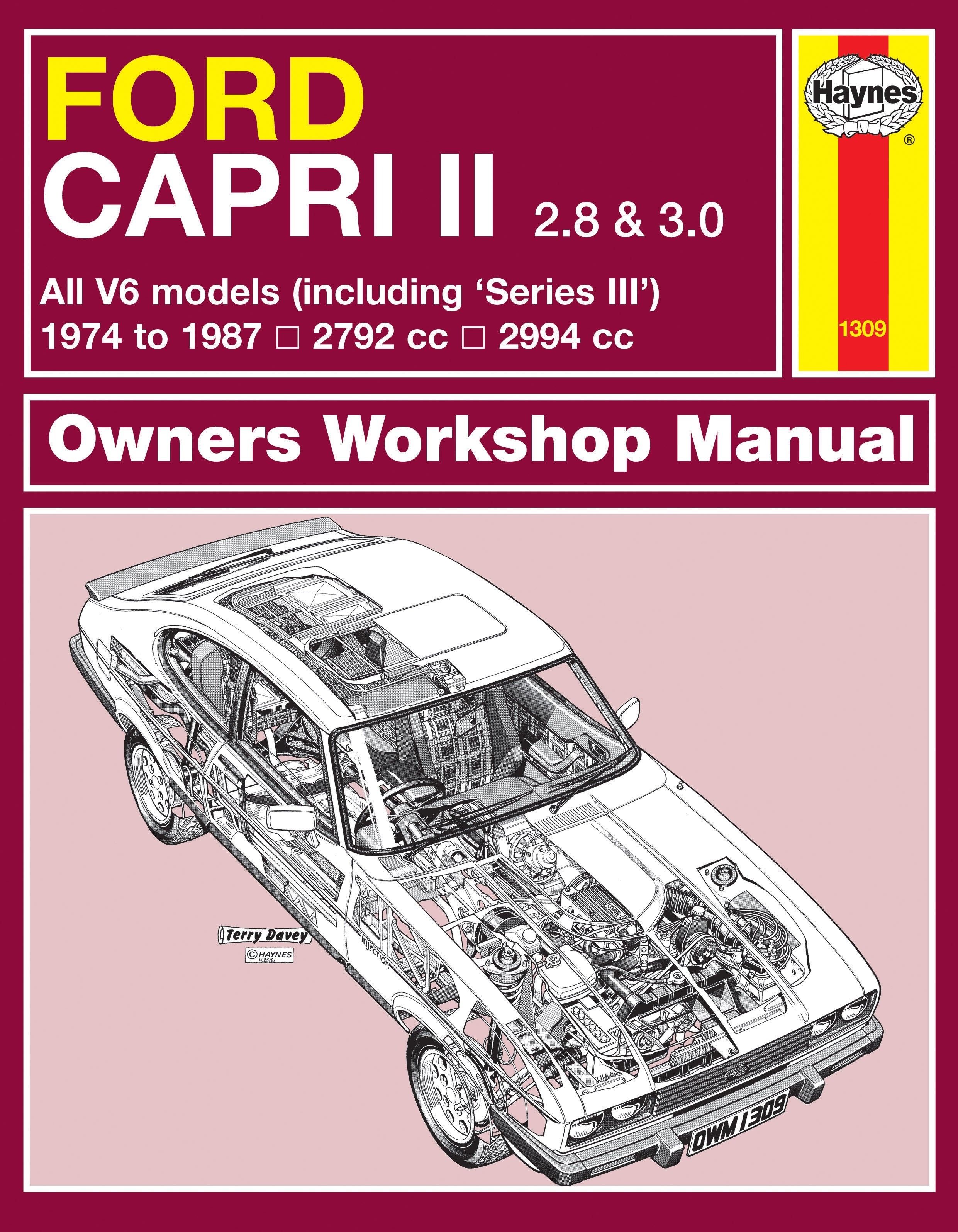 Ford Capri II/III (2.8/3.0L) 1974 - 1987 Classic Reprint