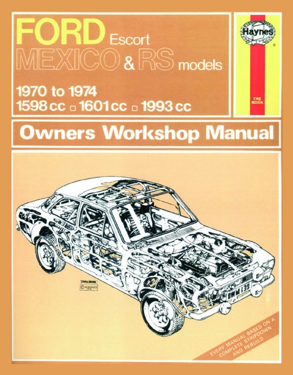 Ford Escort Mk I Mexico, RS 1600 &amp; RS 2000 (70 - 74) Haynes Repair Manual Digital Edition