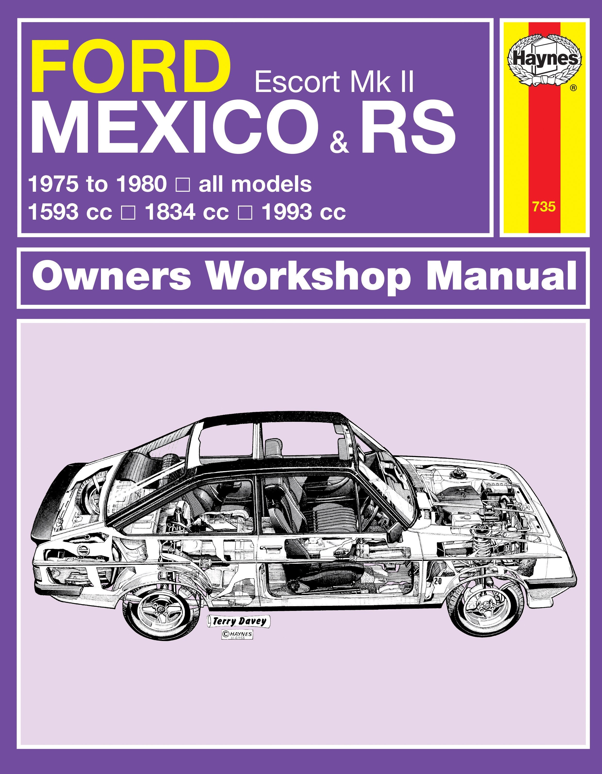 Ford Escort MkII Mexico/RS1800/RS2000 1975 - 1980 Classic Reprint