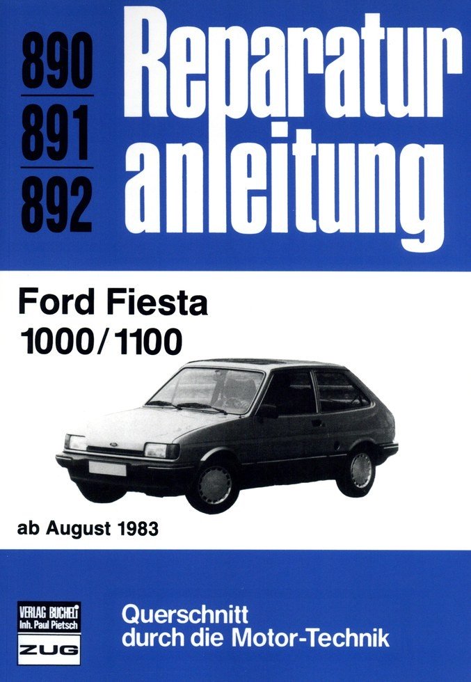 Ford Fiesta 1000 / 1100 8/1983-