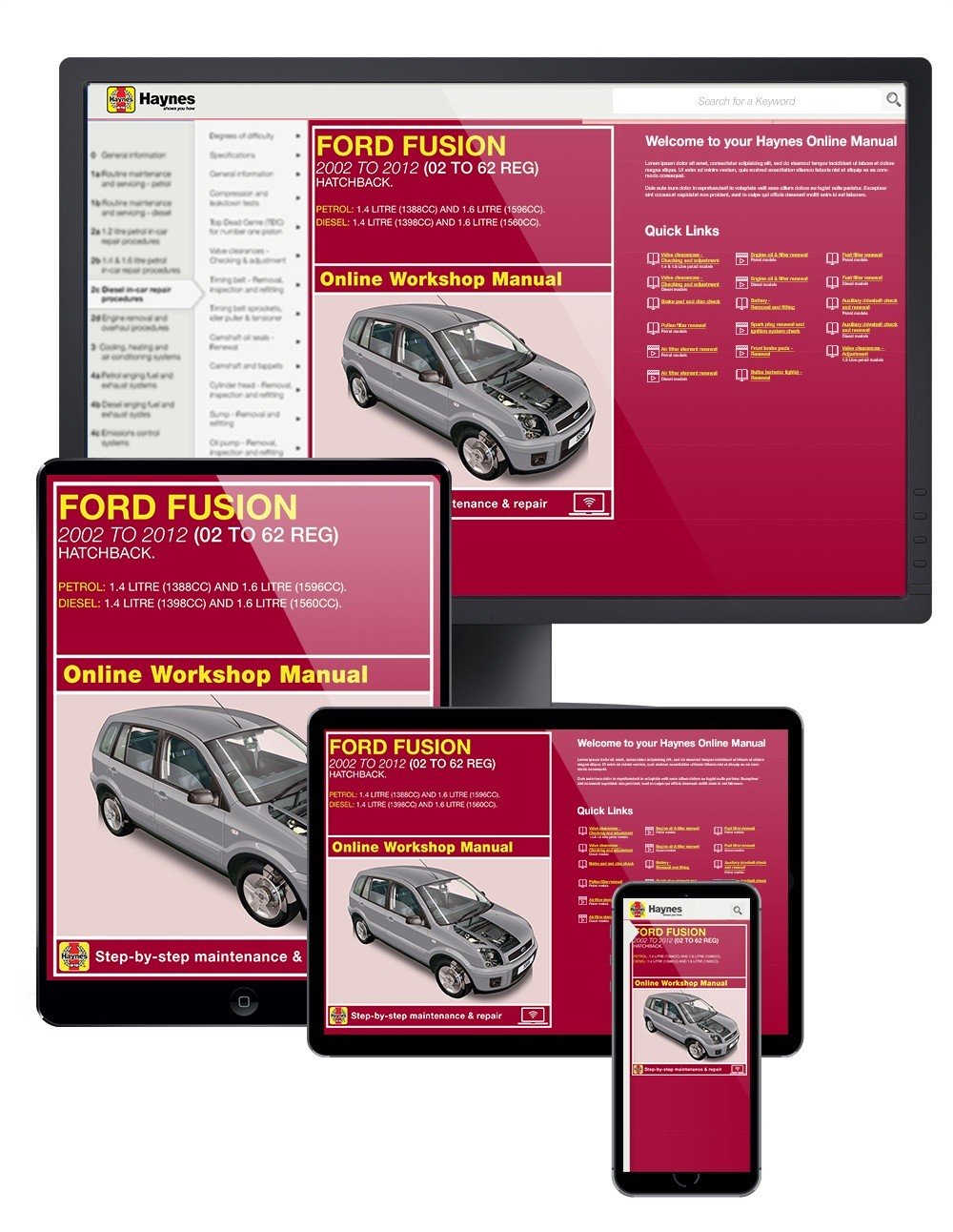 Ford Fusion Petrol &amp; Diesel (2002-2012) Haynes Online Manual