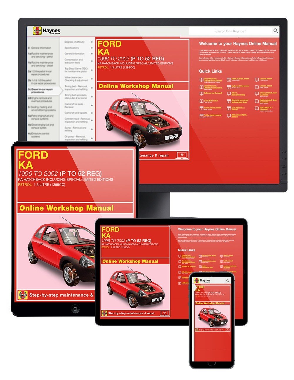 Ford Ka Petrol (1996 - 2002) Haynes Online Manual