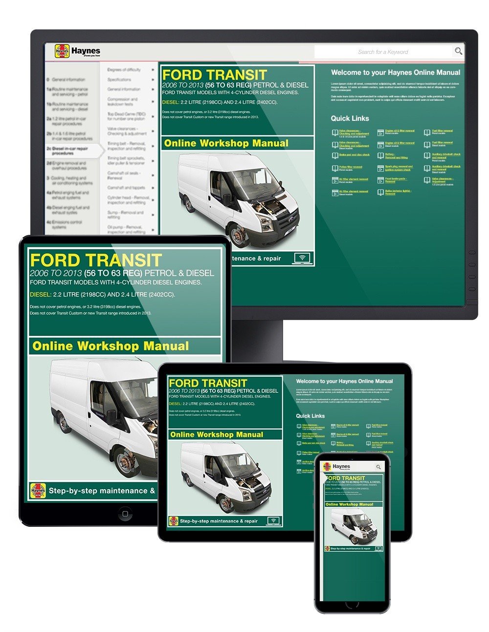 Ford Transit Diesel (2006-2013) Haynes Online Manual