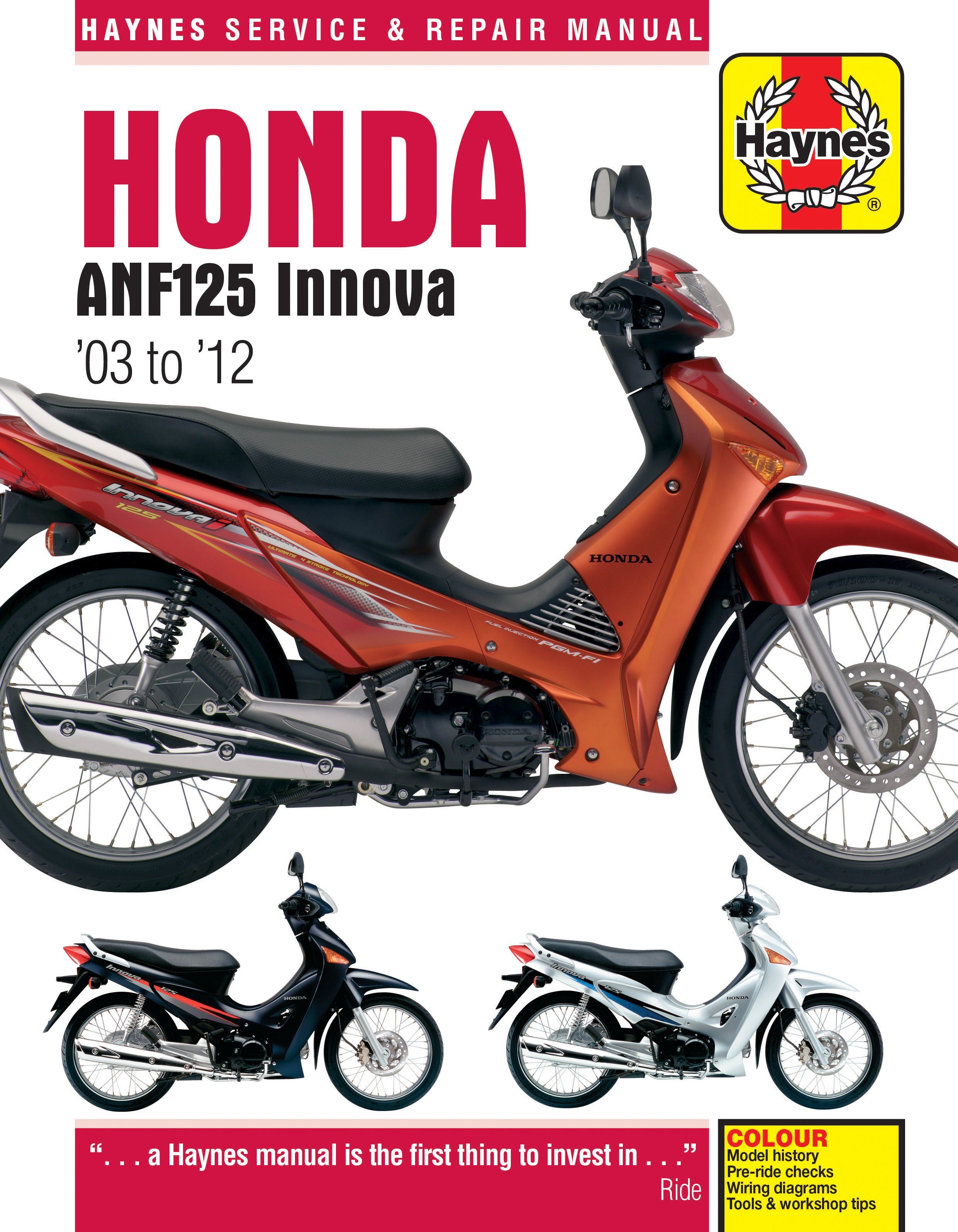 Honda ANF125 Innova 2003-2012