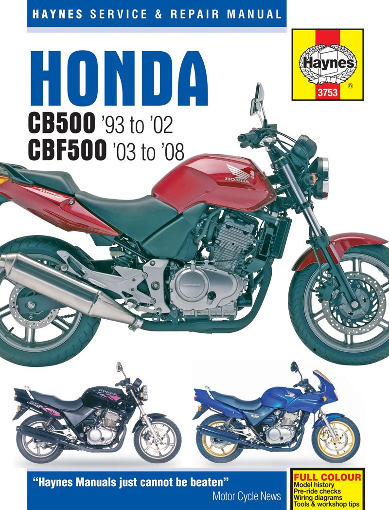 Honda CB500 1993-2002, CBF500 2003-2008