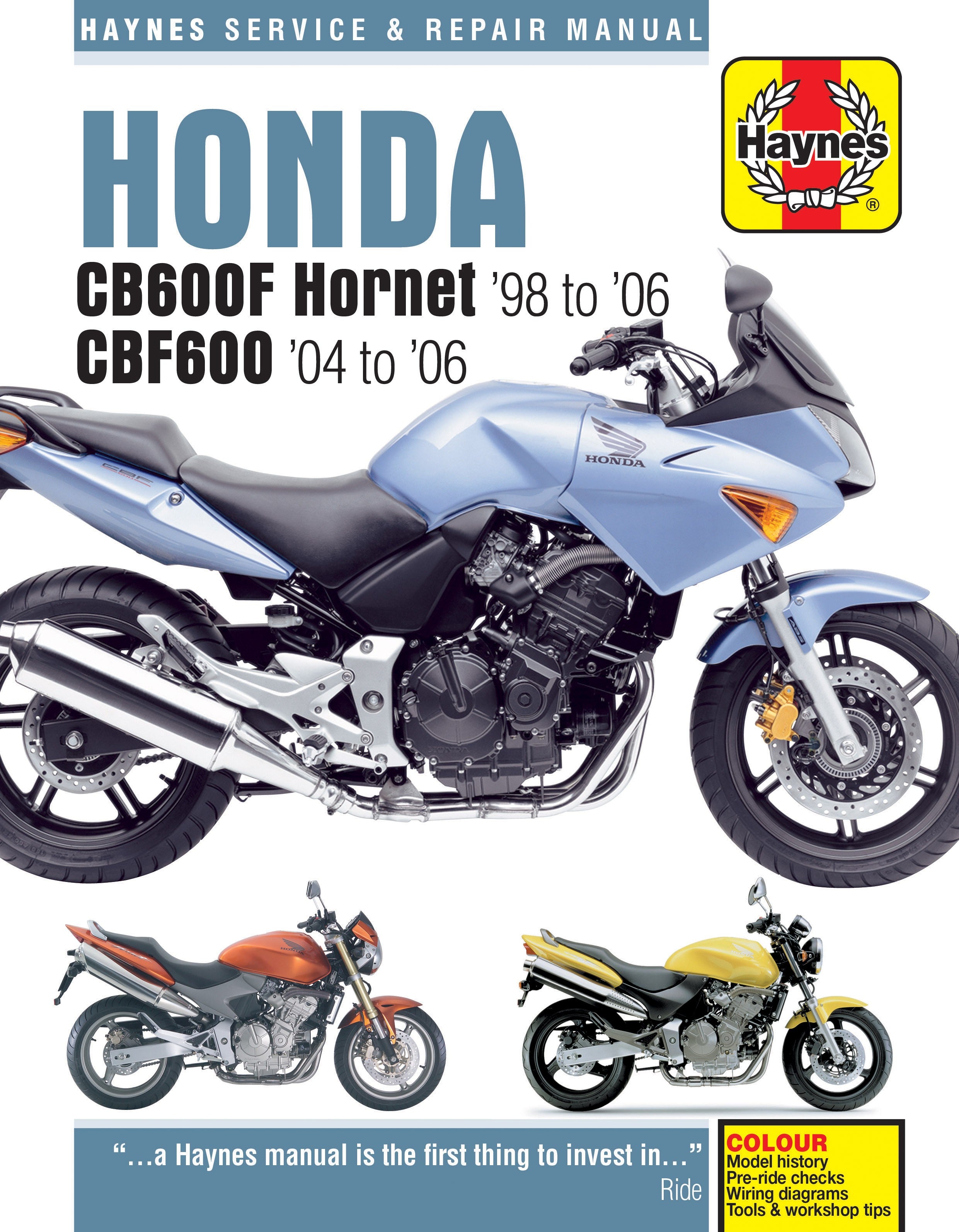 Honda CB600F Hornet 1998-2006, CBF600 2004-2006