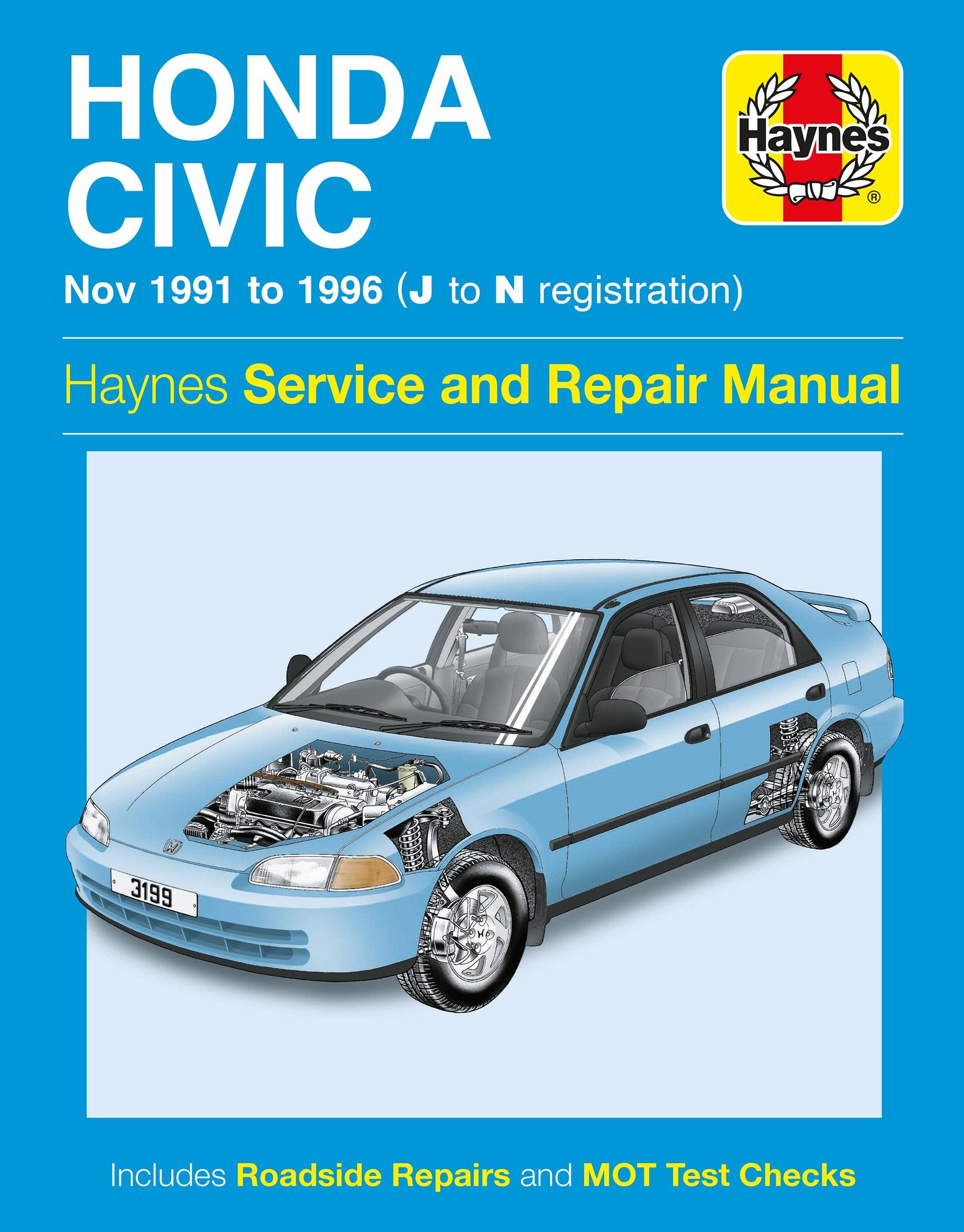 Honda Civic (Nov 91 - 96) Haynes Repair Manual - Digital Edition