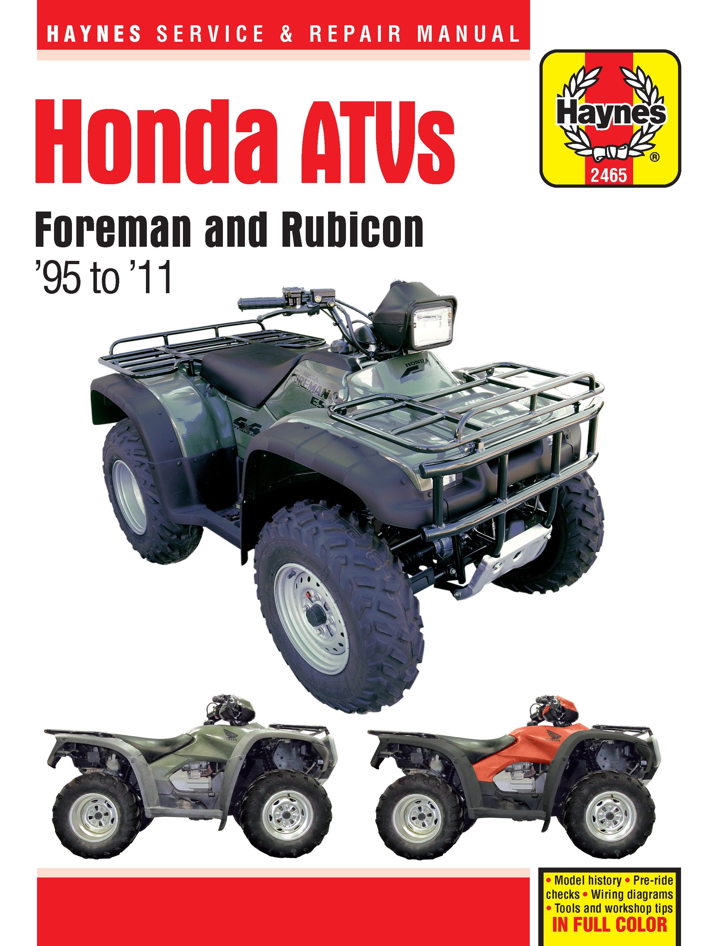 Honda Foreman and Rubicon TRX 1995 - 2011