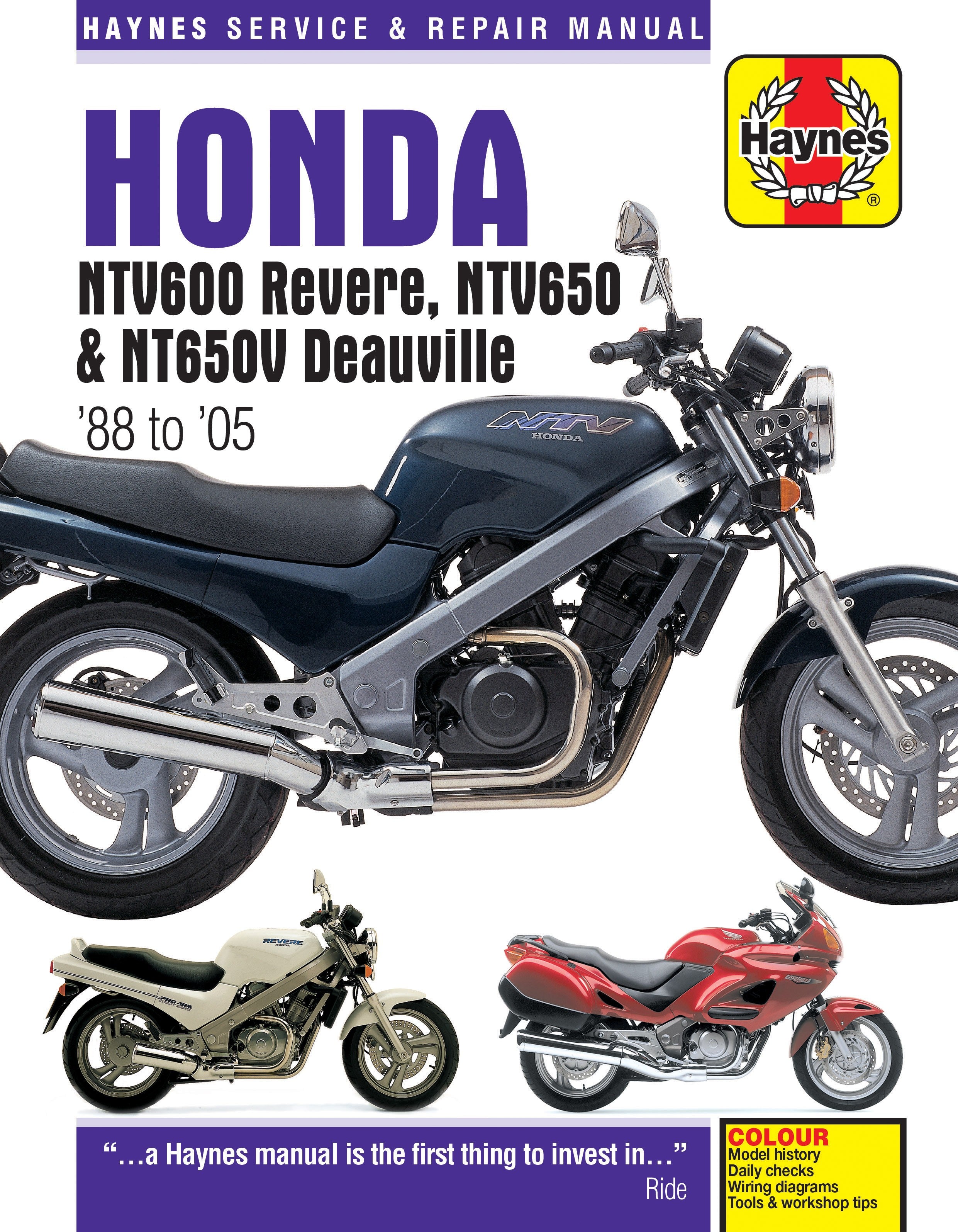 Honda NTV600 Revere & NTV 650 & 650V Deauville 1988-2005