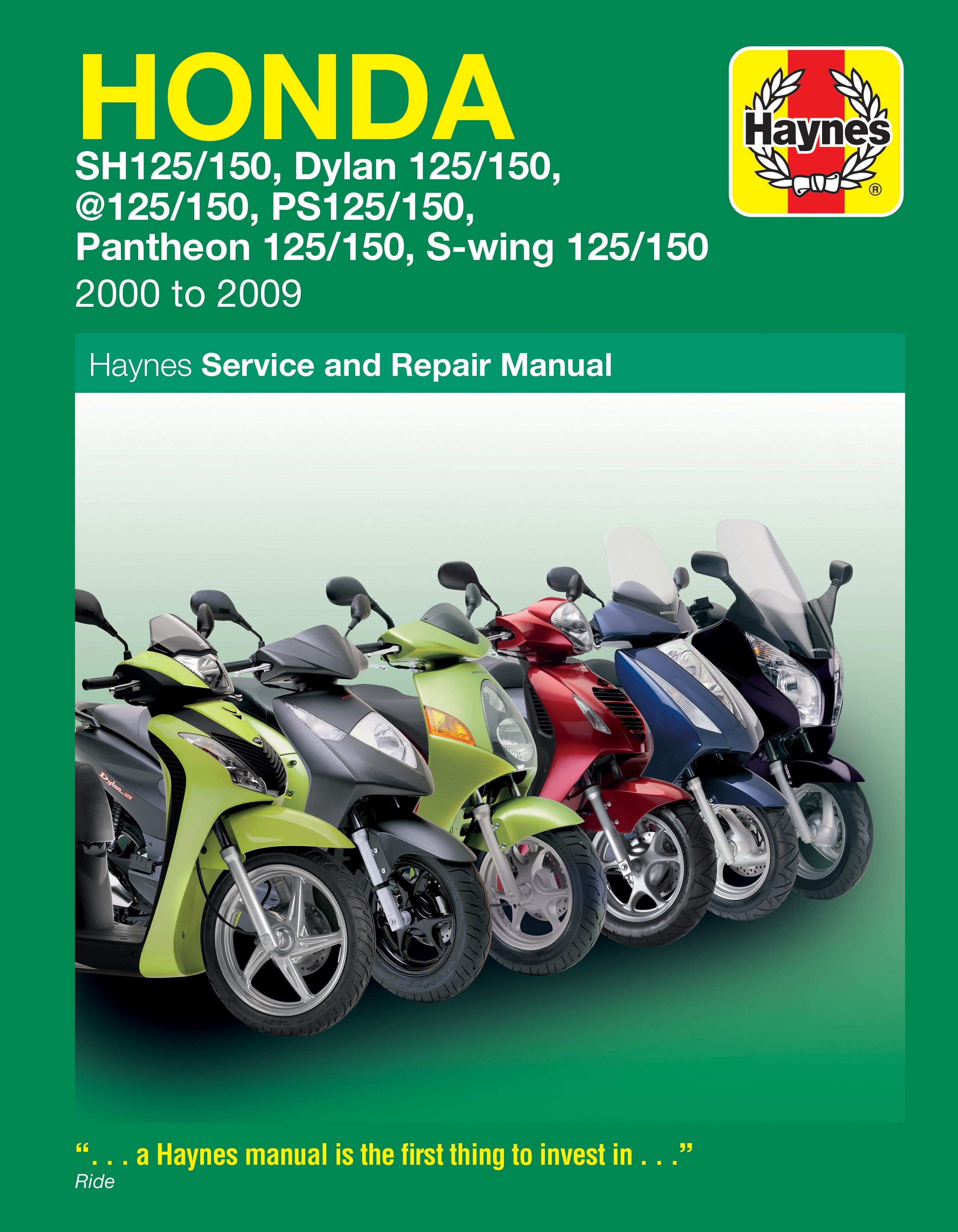 Honda Scooters 125/150 2000 - 2009