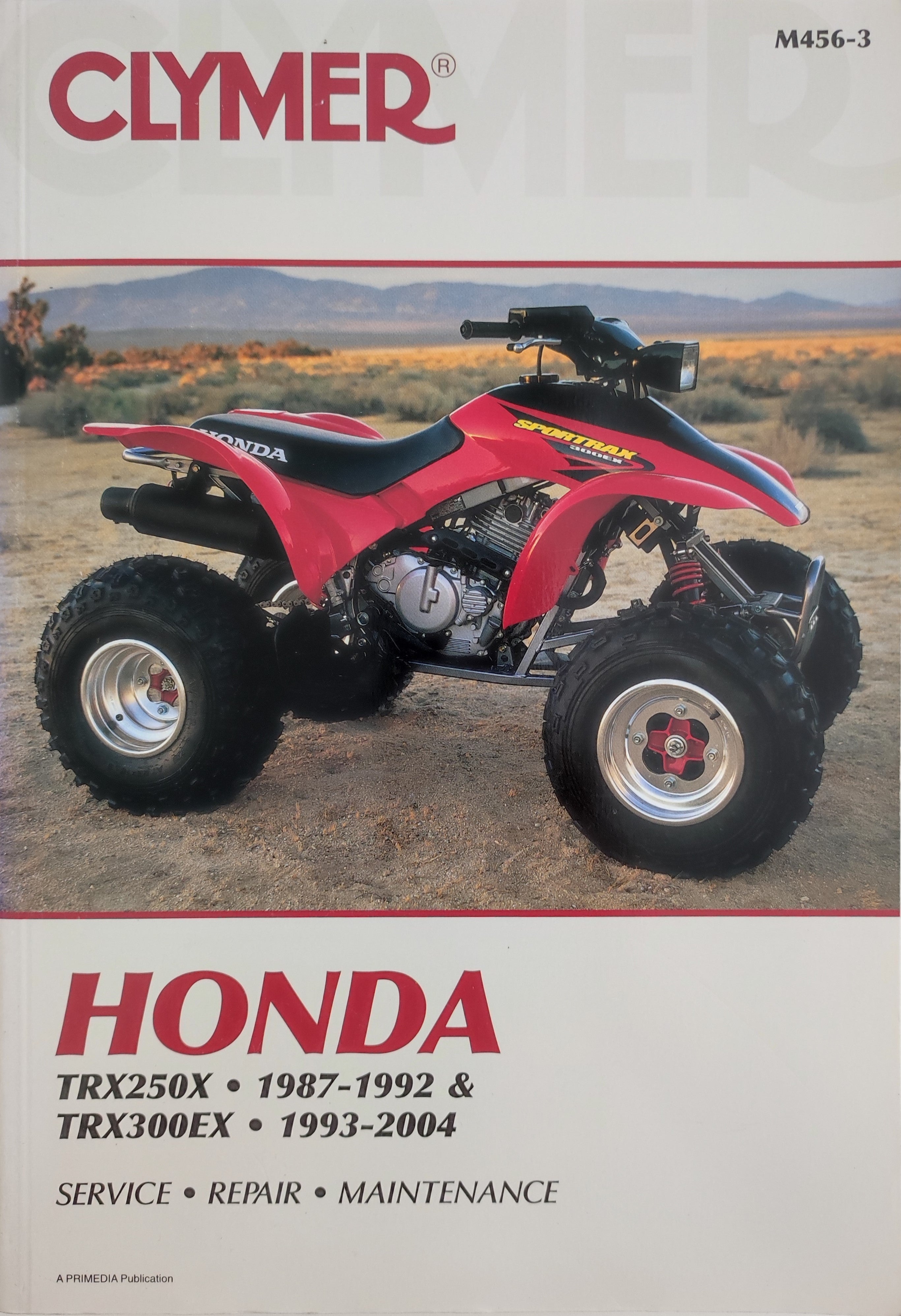 Honda TRX250X/TRX300EX Fourtrax/Sportrax 1993 - 2004