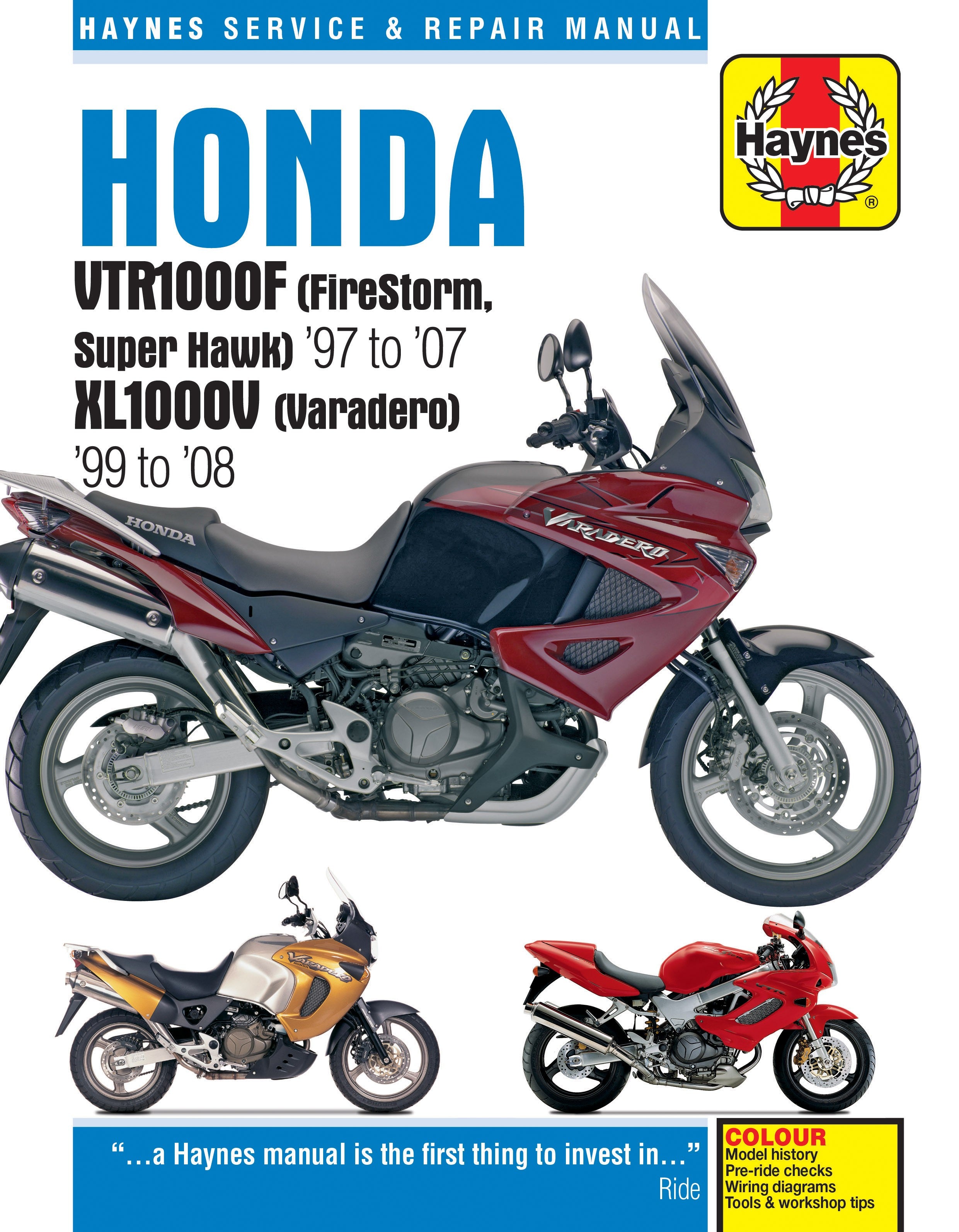 Honda VTR1000F 97 - 07/ XL1000V 1999 - 2008