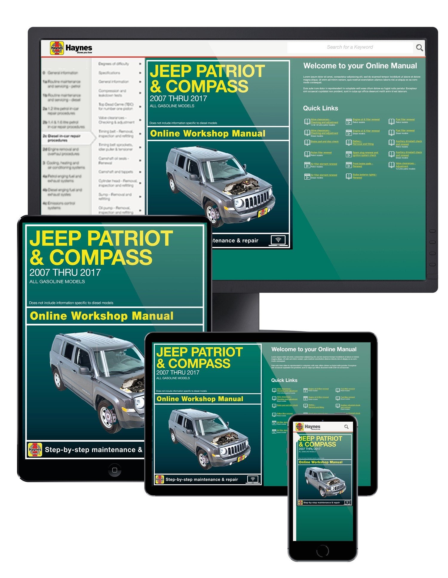 Jeep Patriot & Compass (07-17) Haynes Online Manual