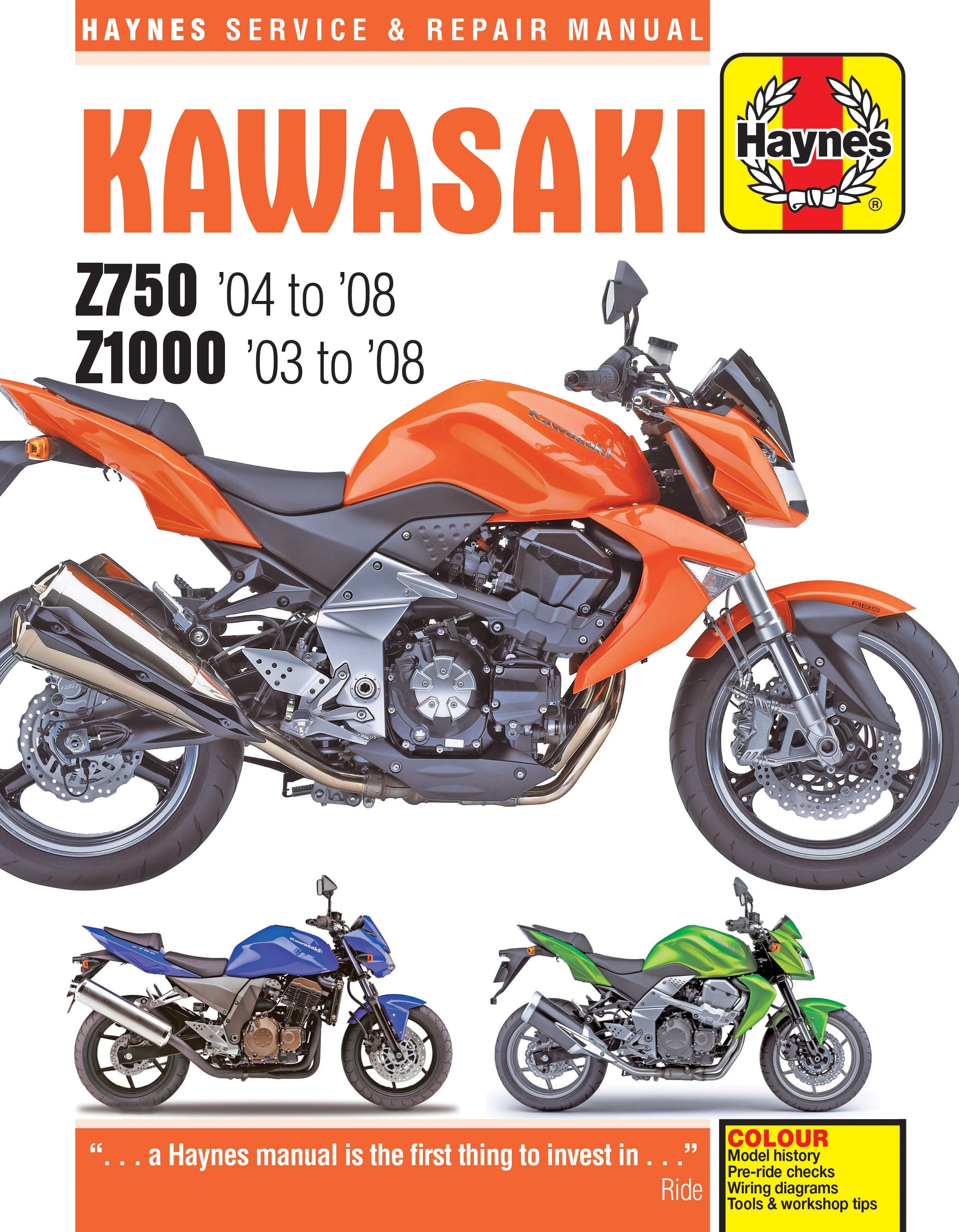 Kawasaki Z750 &amp; Z1000 2003-2008