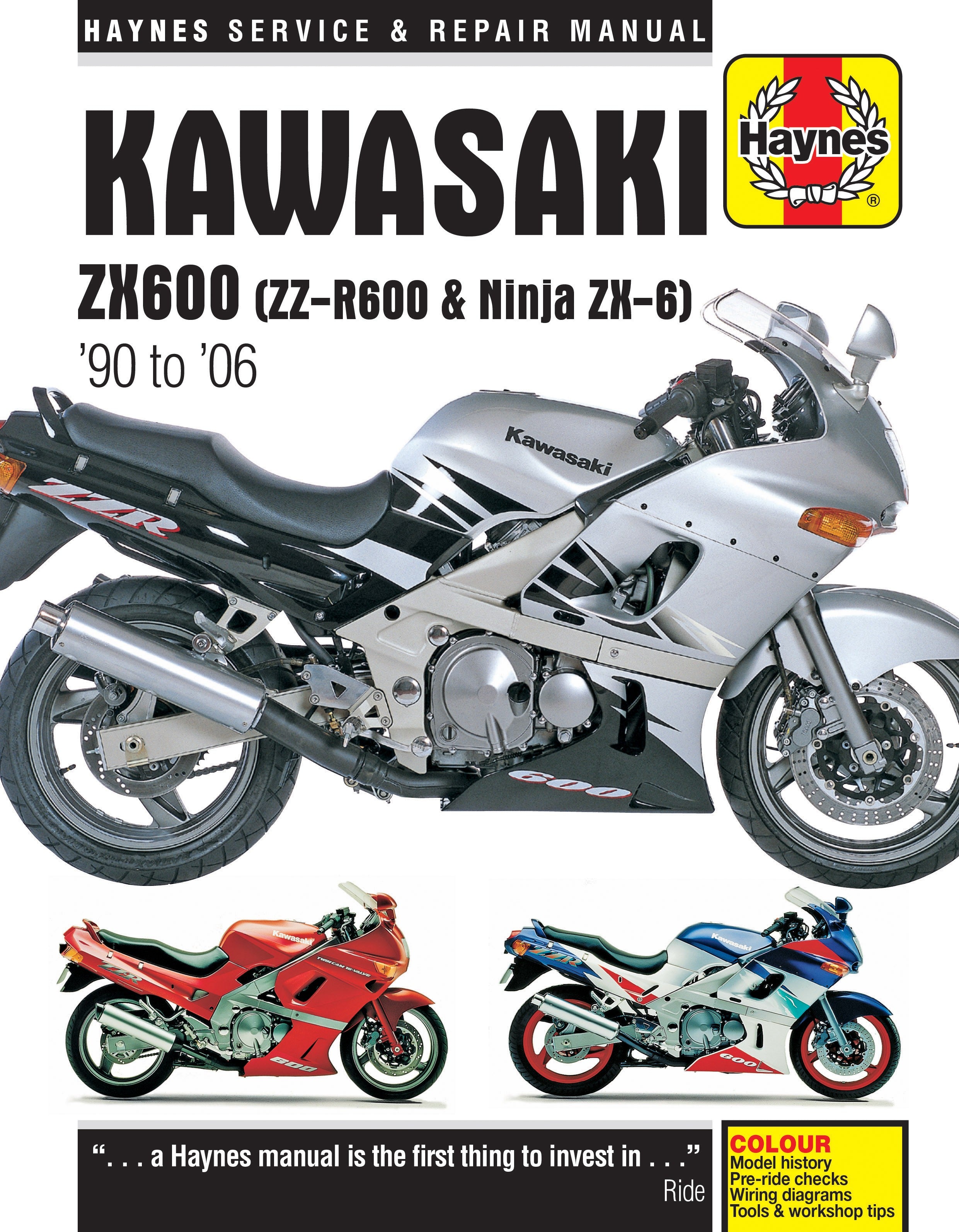 Kawasaki ZX600 (Ninja ZX-6, ZZ-R600) Fours 1990-2006