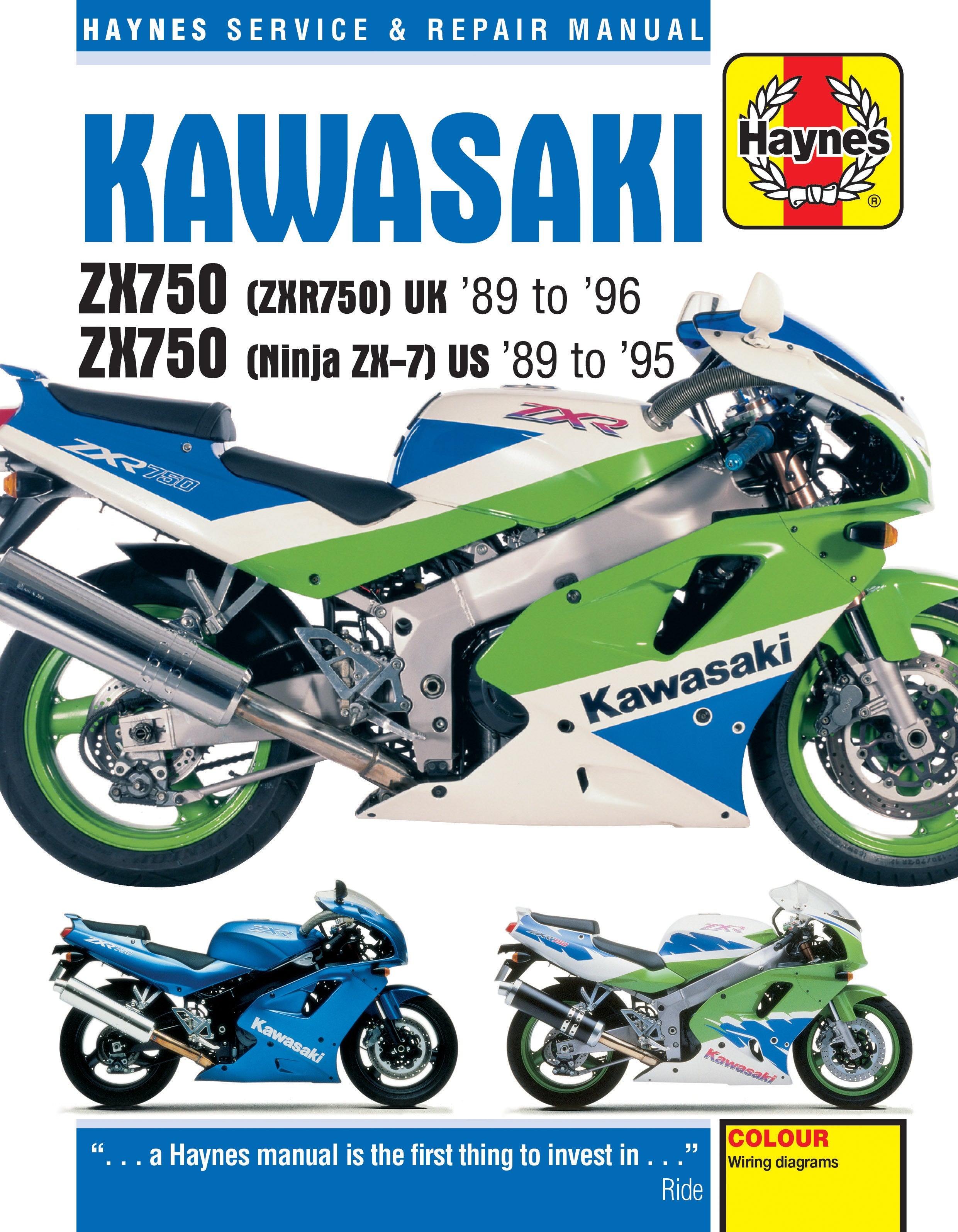 Kawasaki ZX750 (Ninja ZX-7 & ZXR750) Fours nestej. 1989-1996