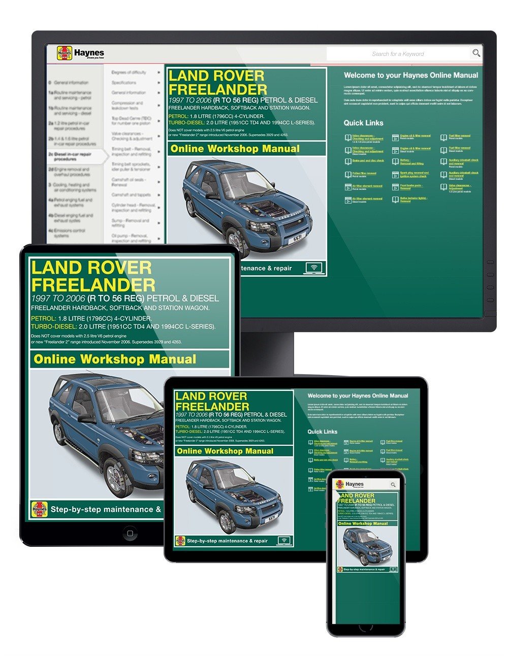 Land Rover Freelander (1997-Oct 2006) Haynes Online Manual