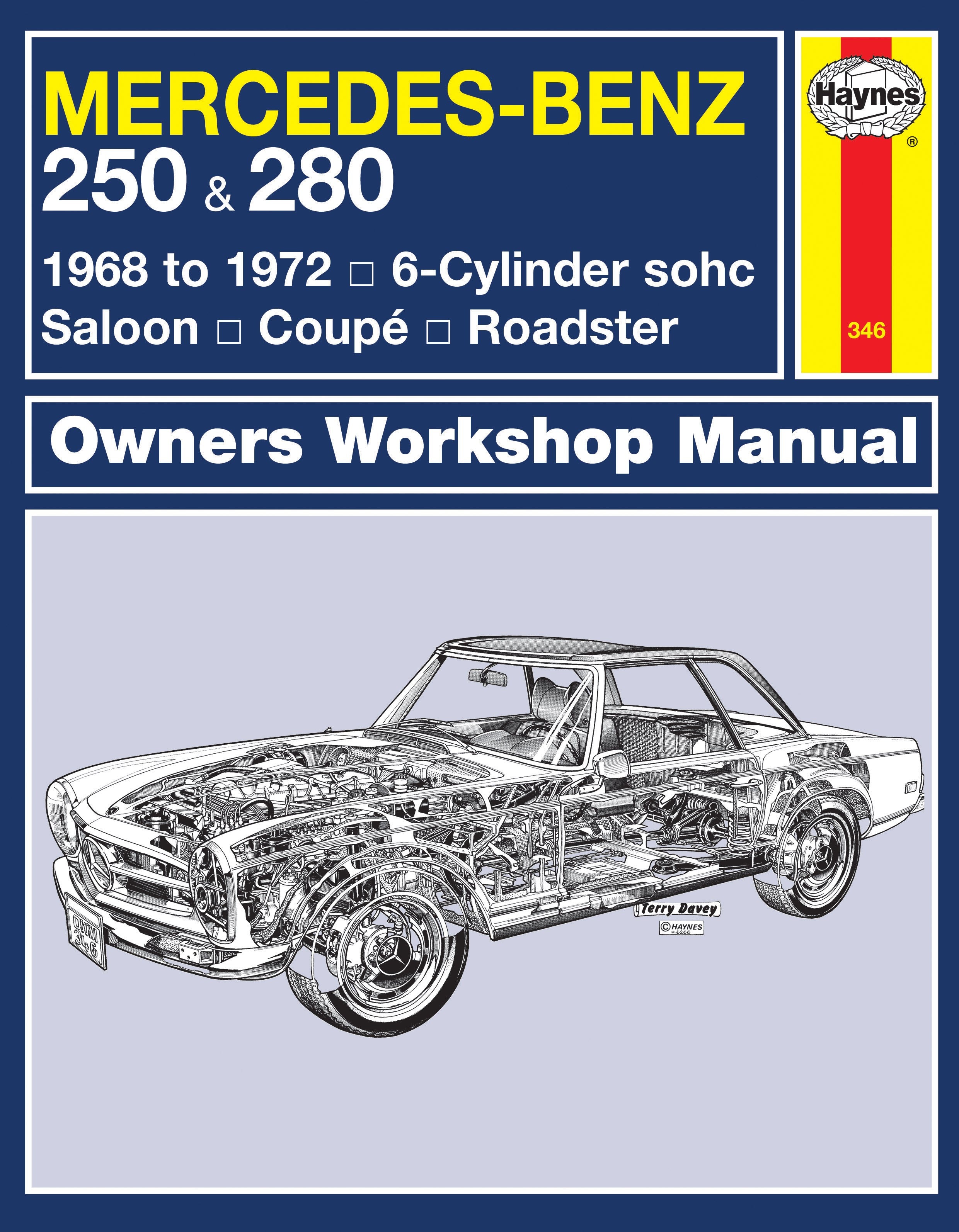 Mercedes 250/280 1968-1972 Classic Reprint