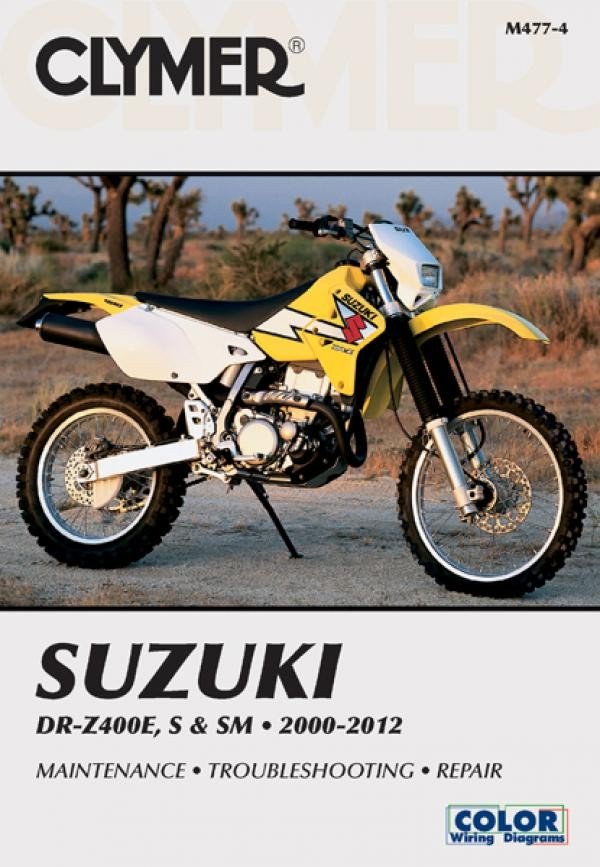 Suzuki DR-Z400E, S &amp; SM Manual Motorcycle (2000-2012) Service Repair Manual Online Manual