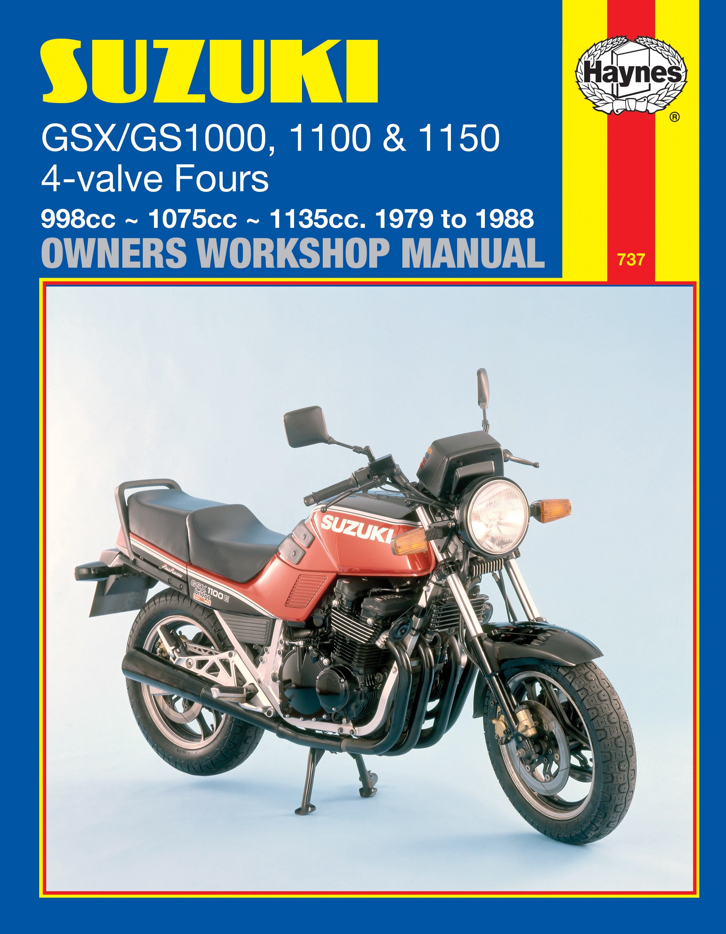 Suzuki GS/GSX1000, 1100 &amp; 1150 4-valve Fours (79 - 88) Haynes Repair Manual - Digital Edition