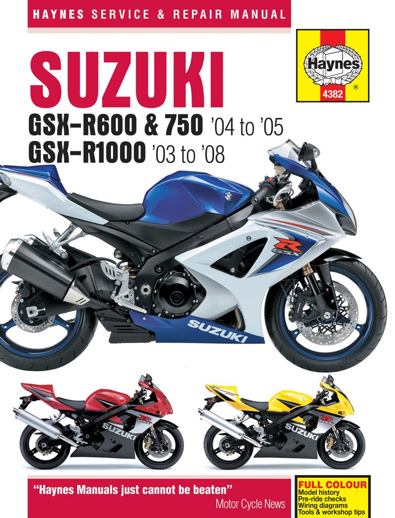 Suzuki GSX-R600/750 2004-2005 & GSX-R1000 2003-2008