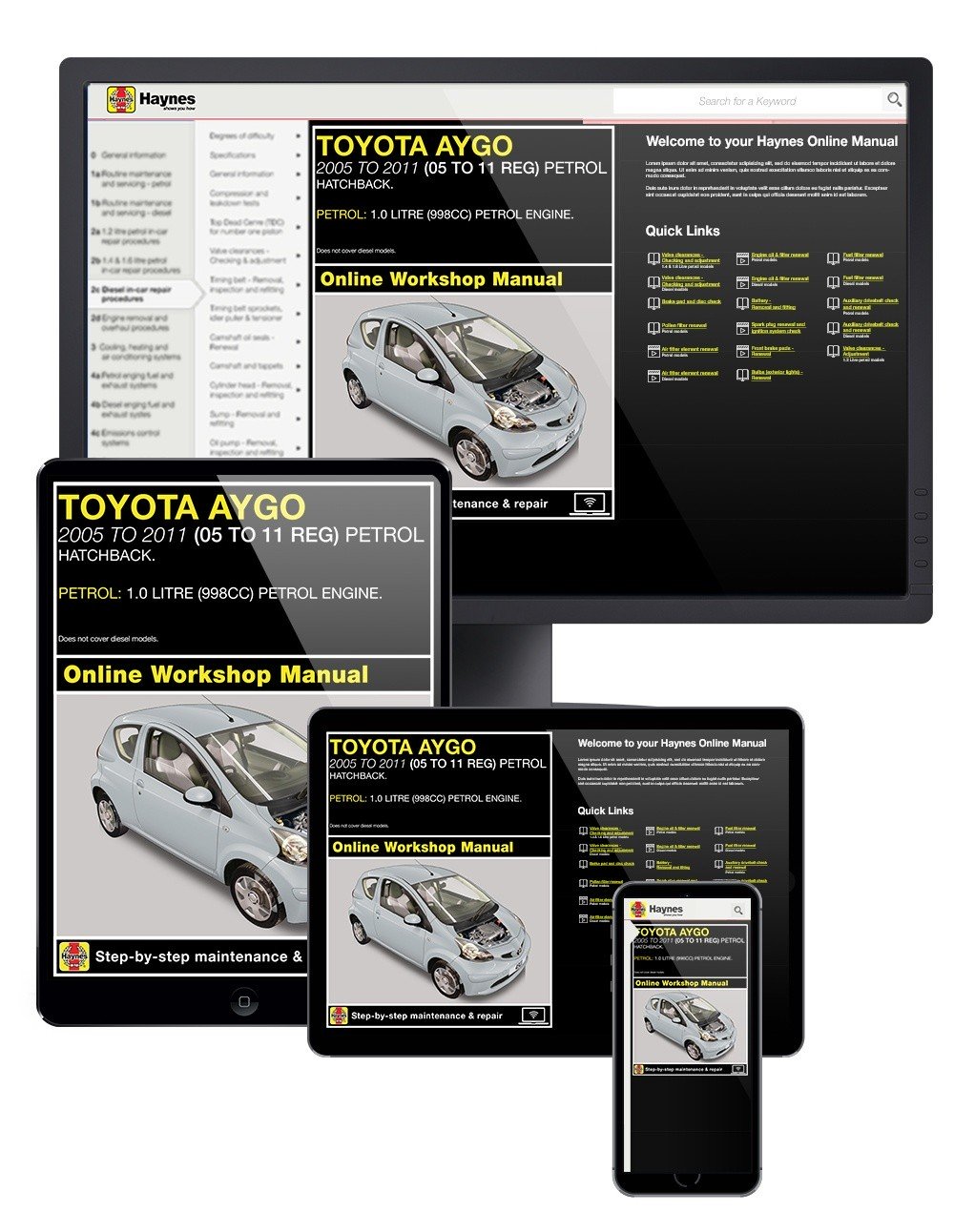 Toyota Aygo Petrol (2005-2011) Haynes Online Manual