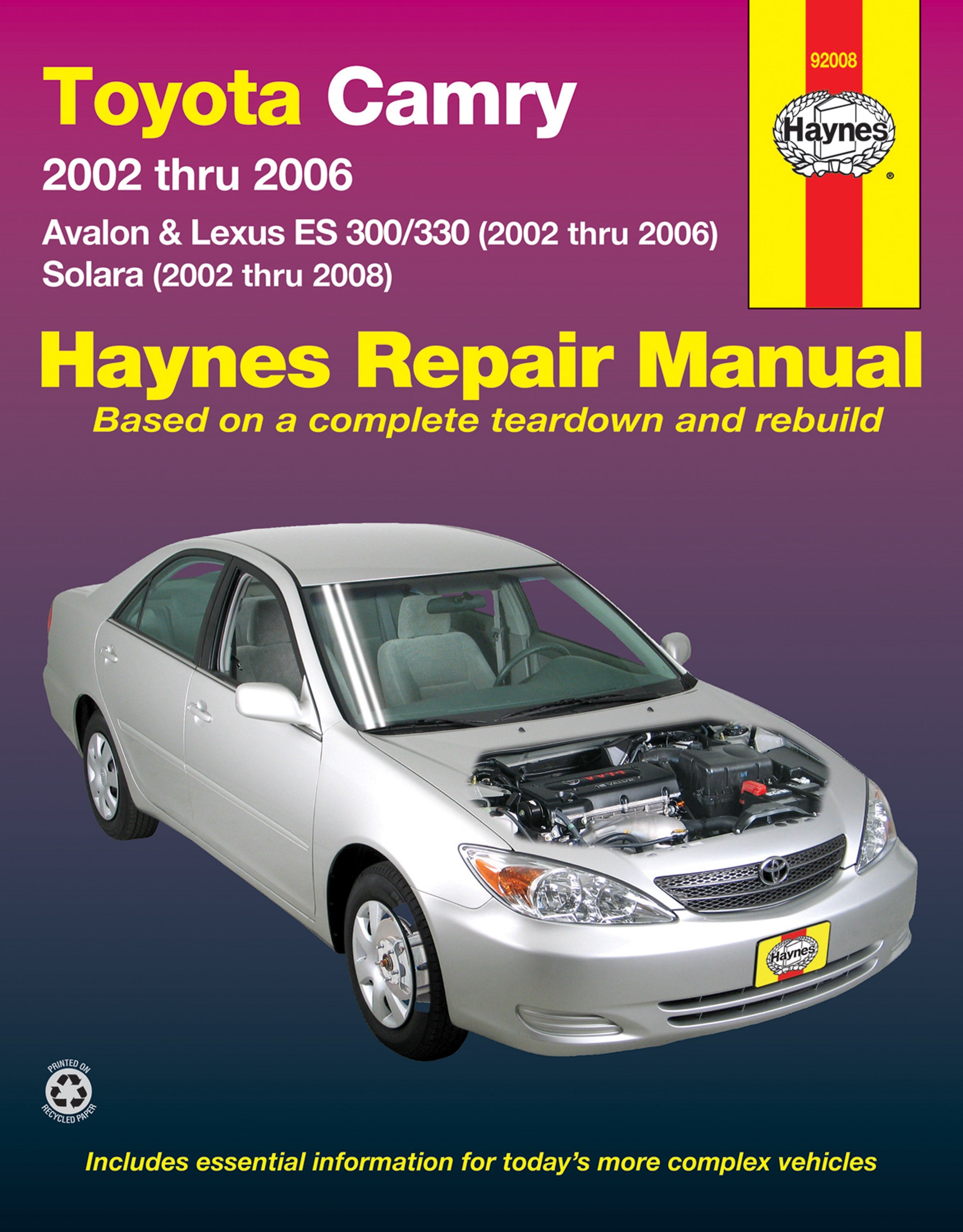 Toyota Camry/Avalon/Solara/Lexus ES 300/330 2002 - 2006