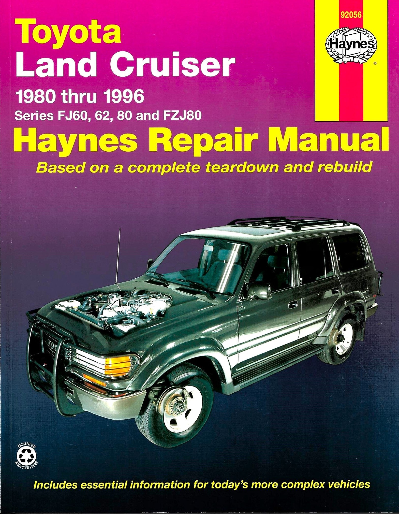 Toyota Land Cruiser FJ60, 62, 80 &amp; FZJ80 1980 - 1996