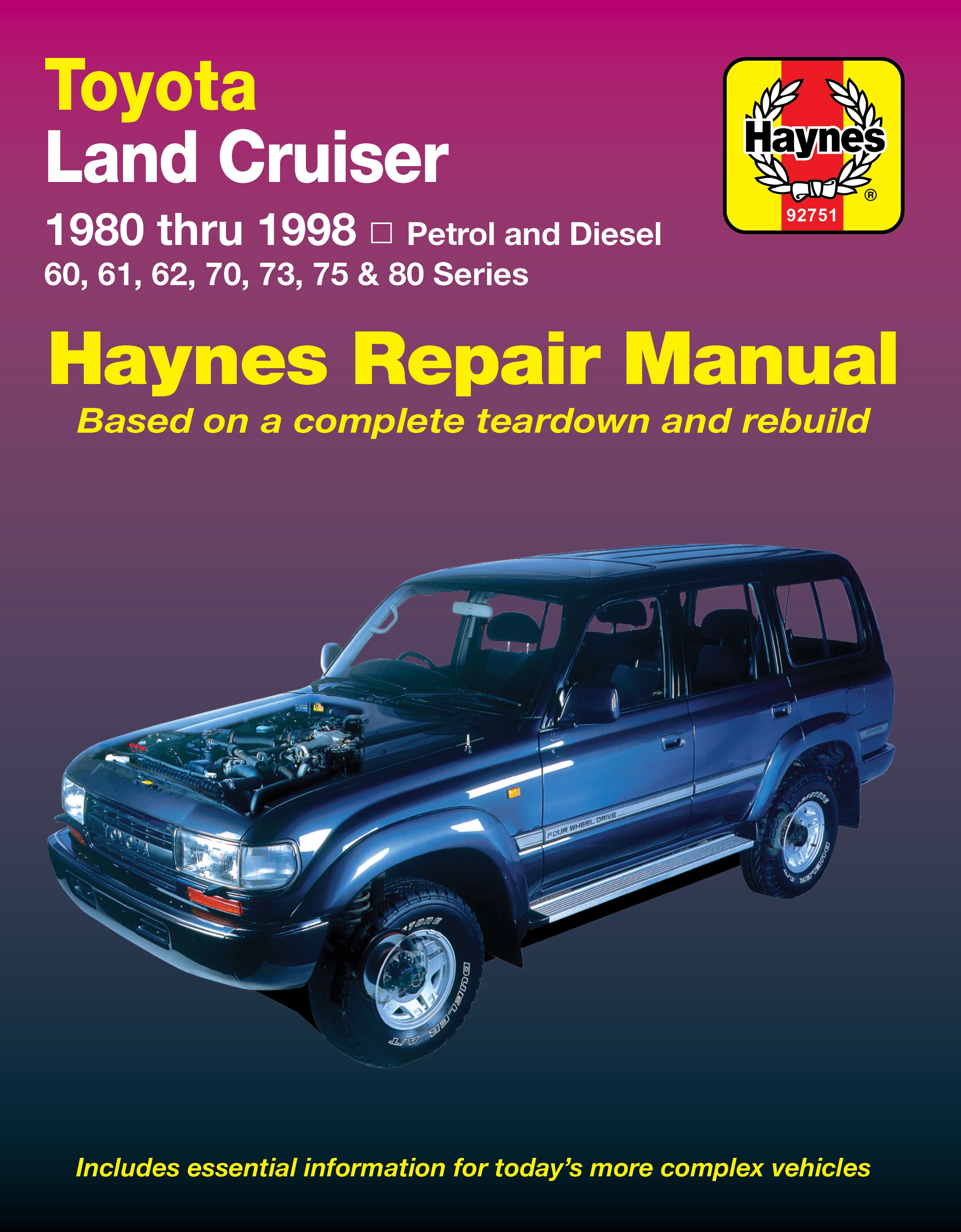 Toyota Land Cruiser petrol and diesel 1980 - 1998