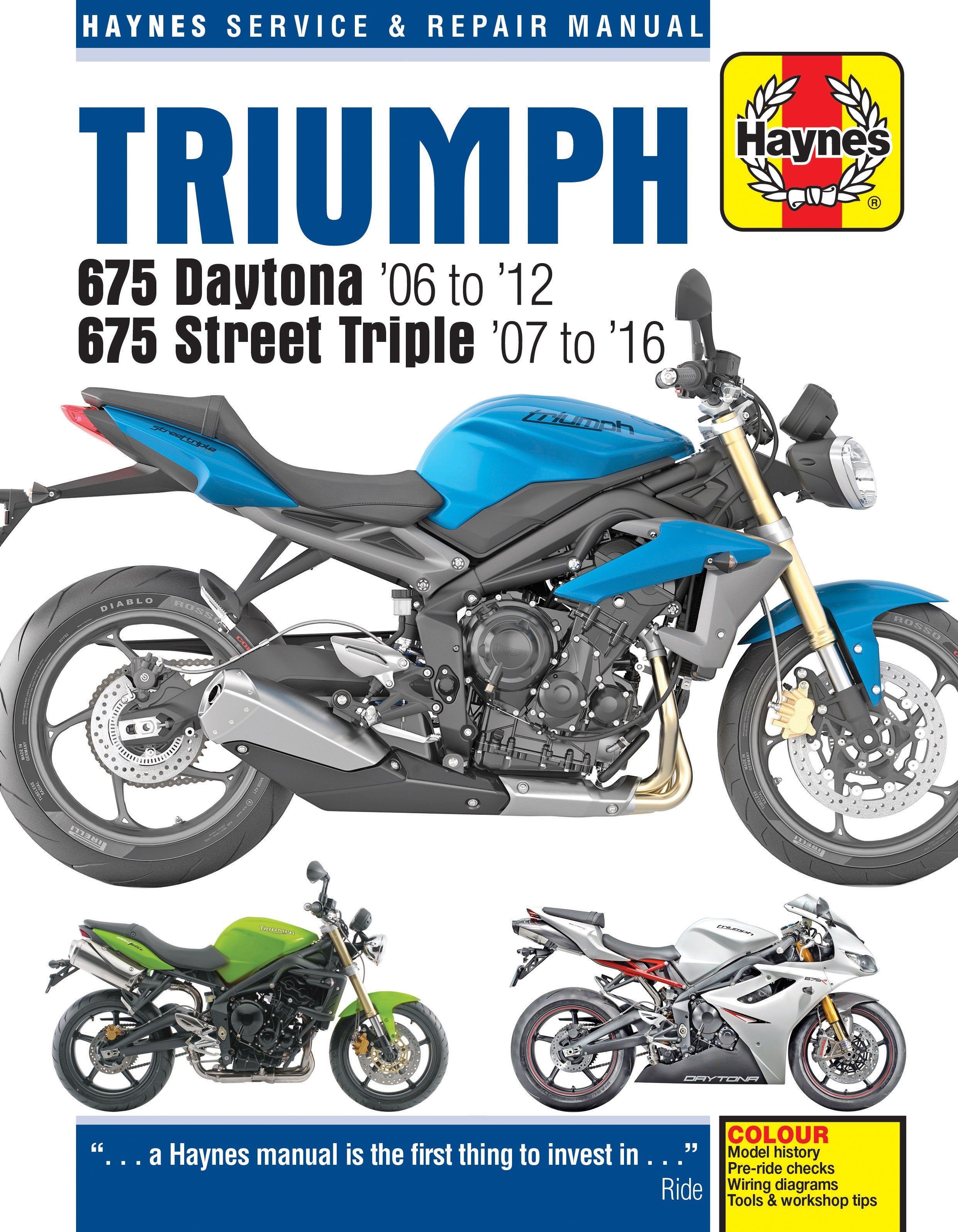 Triumph 675 Daytona &amp; Speed ​​Triple 2006 - 2016