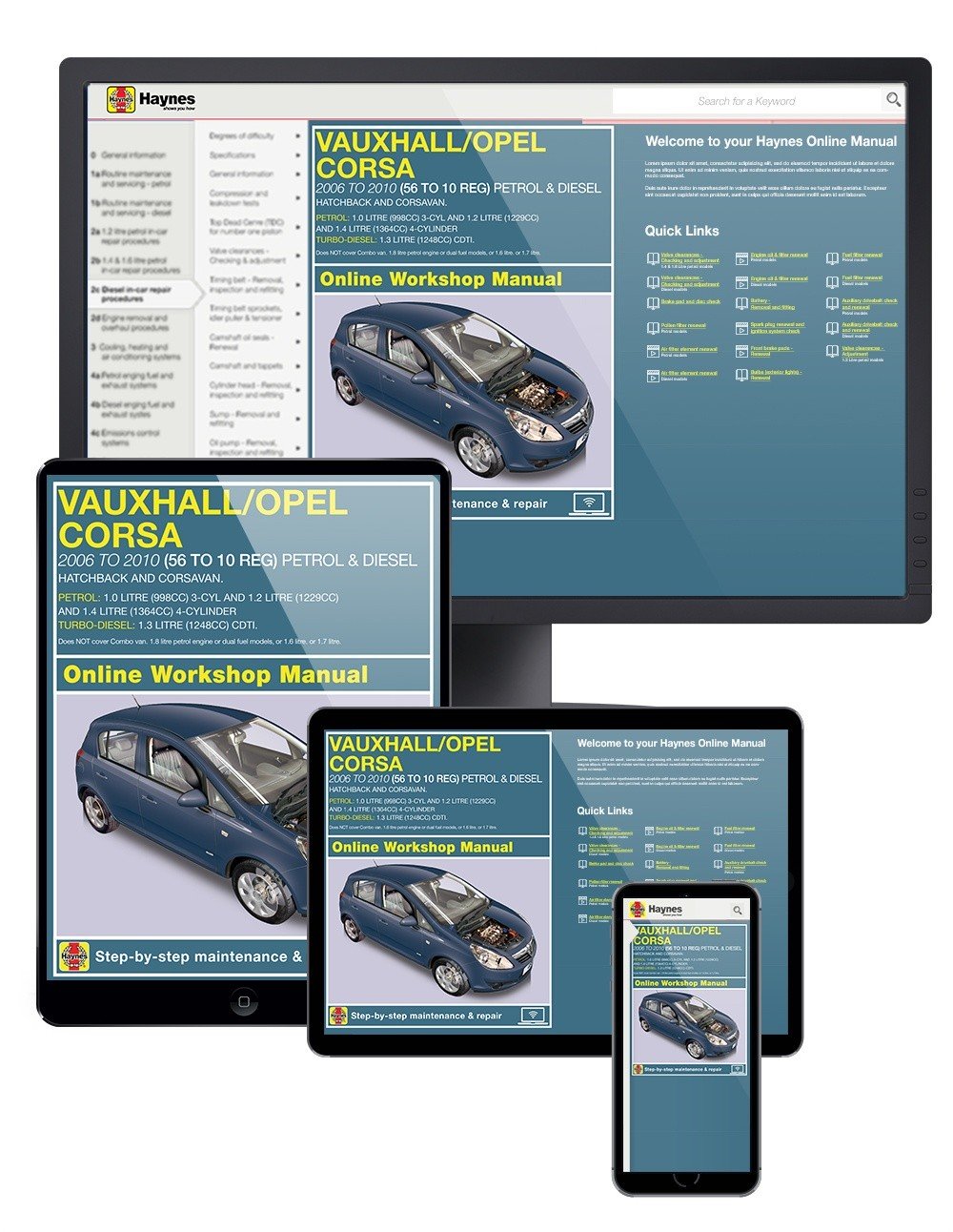 Vauxhall/Opel Corsa Petrol &amp; Diesel (Sept 2006 - 2010) Haynes Online Manual