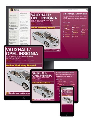 Vauxhall/Opel Insignia Petrol &amp; Diesel (2008-2017) Haynes Online Manual