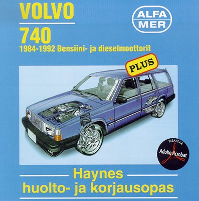 Volvo 740 1982-92 korjausopas CD:llä