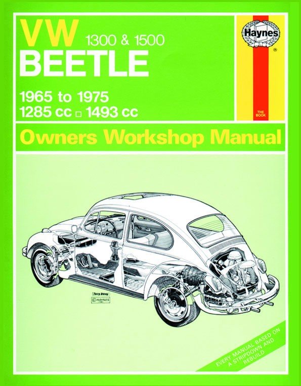 VW Beetle 1300 &amp; 1500 (65 - 75) Haynes Repair Manual - Digital Edition