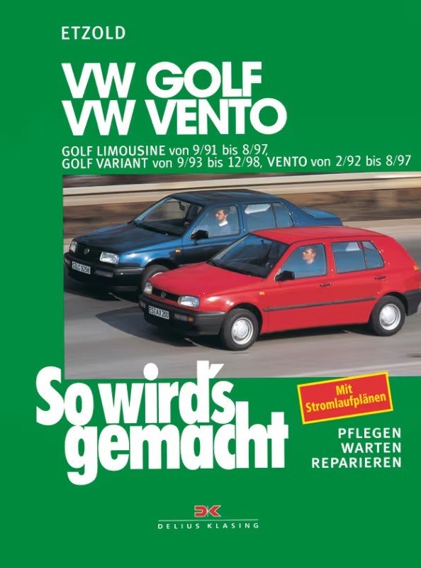 VW Golf III 9/91 - 8/97, Variant 9/93 - 12/98, Vento 2/92 - 8/97