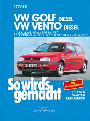 VW Golf III Diesel 9/91 - 8/97, VW Vento Diesel 2/92 - 8/97